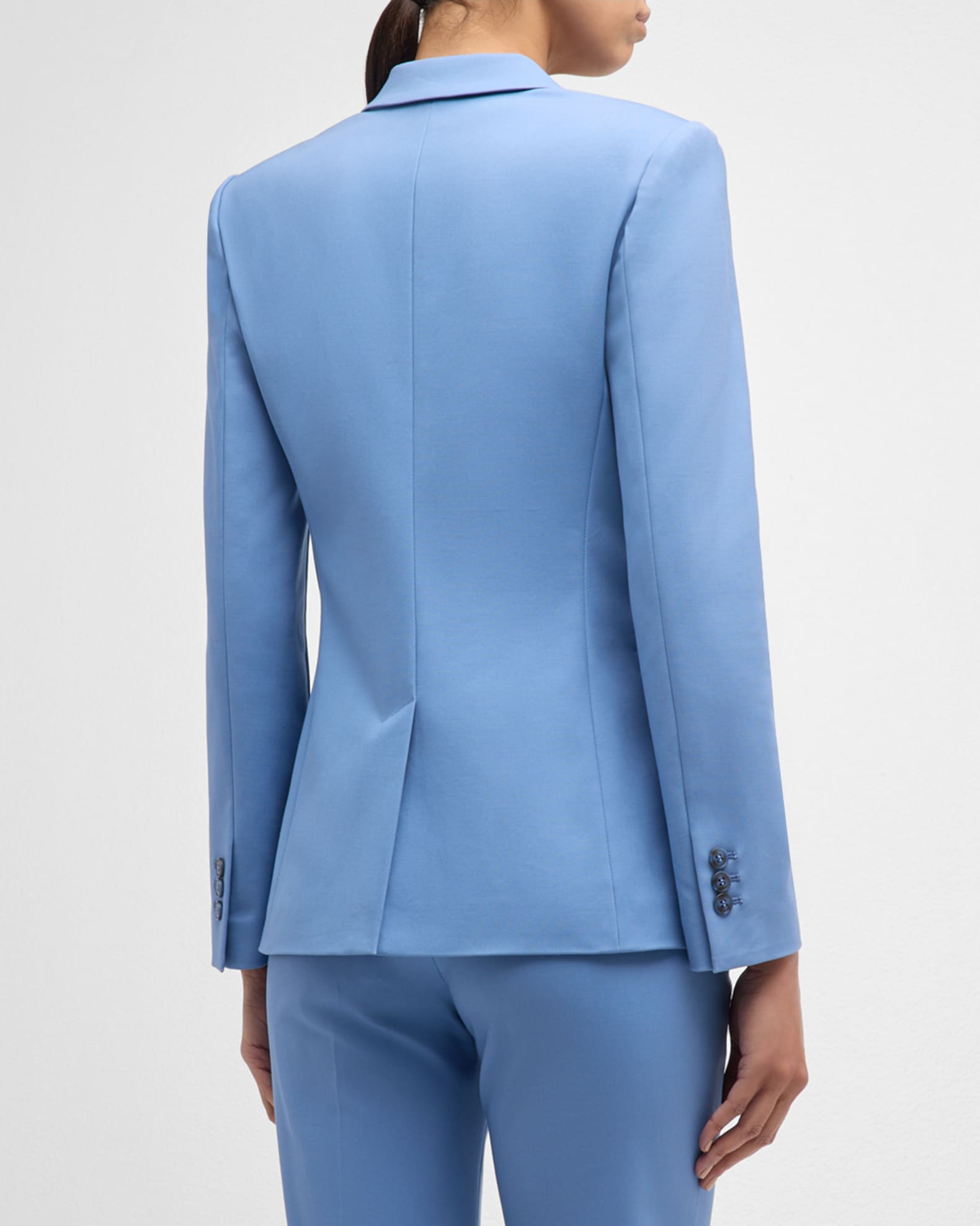 Emporio Armani Women s Cotton Couture Single Button Blazer Sugar Paper Size 8