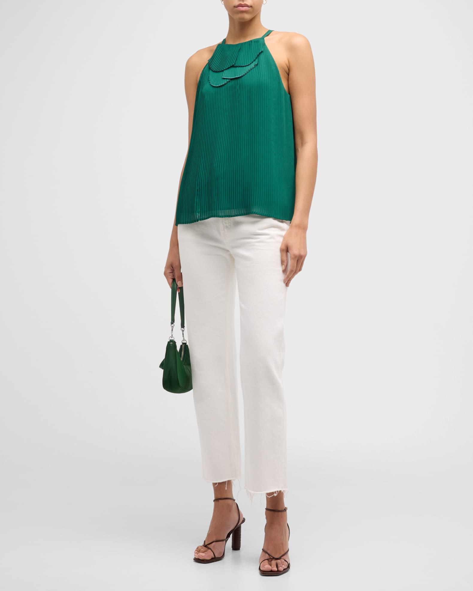 Pleated Halter Blouse 1