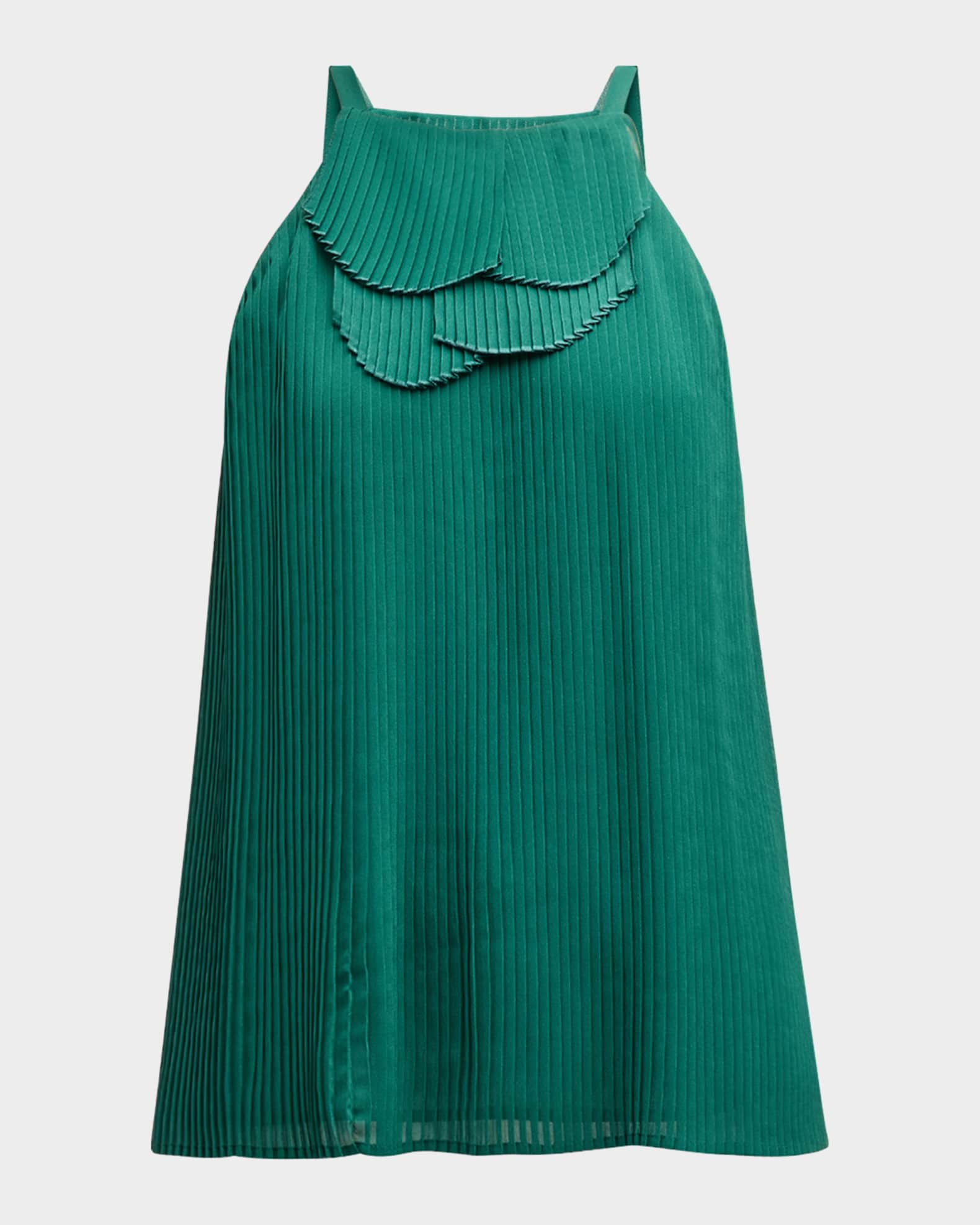 Pleated Halter Blouse 0