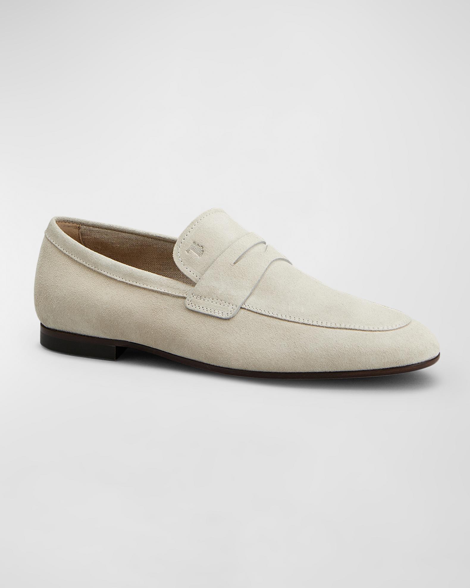 Mocassin TOD'S Pour Homme En Daim Rouge - Taille 9 EU - Neuf Avec Emballage D'origine