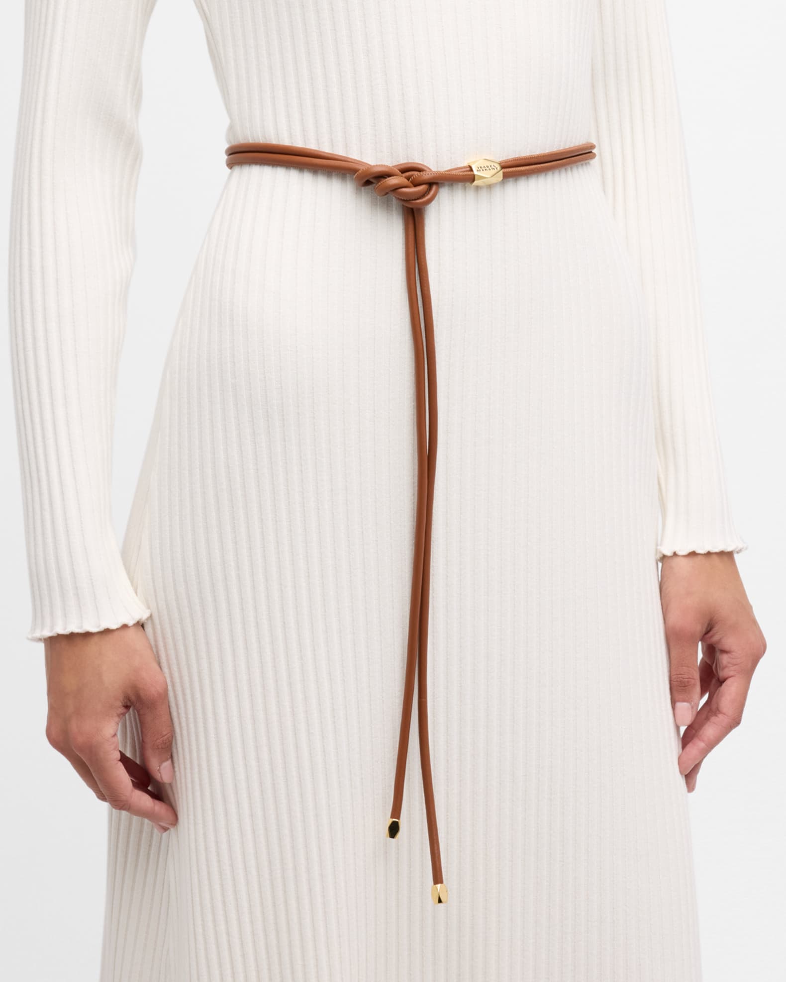 ISABEL MARANT｜ (SILVIA (CE213BFA B3A03A BEGO)) Isabel Marant Silvia Tied Leather Belt | Neiman Marcus