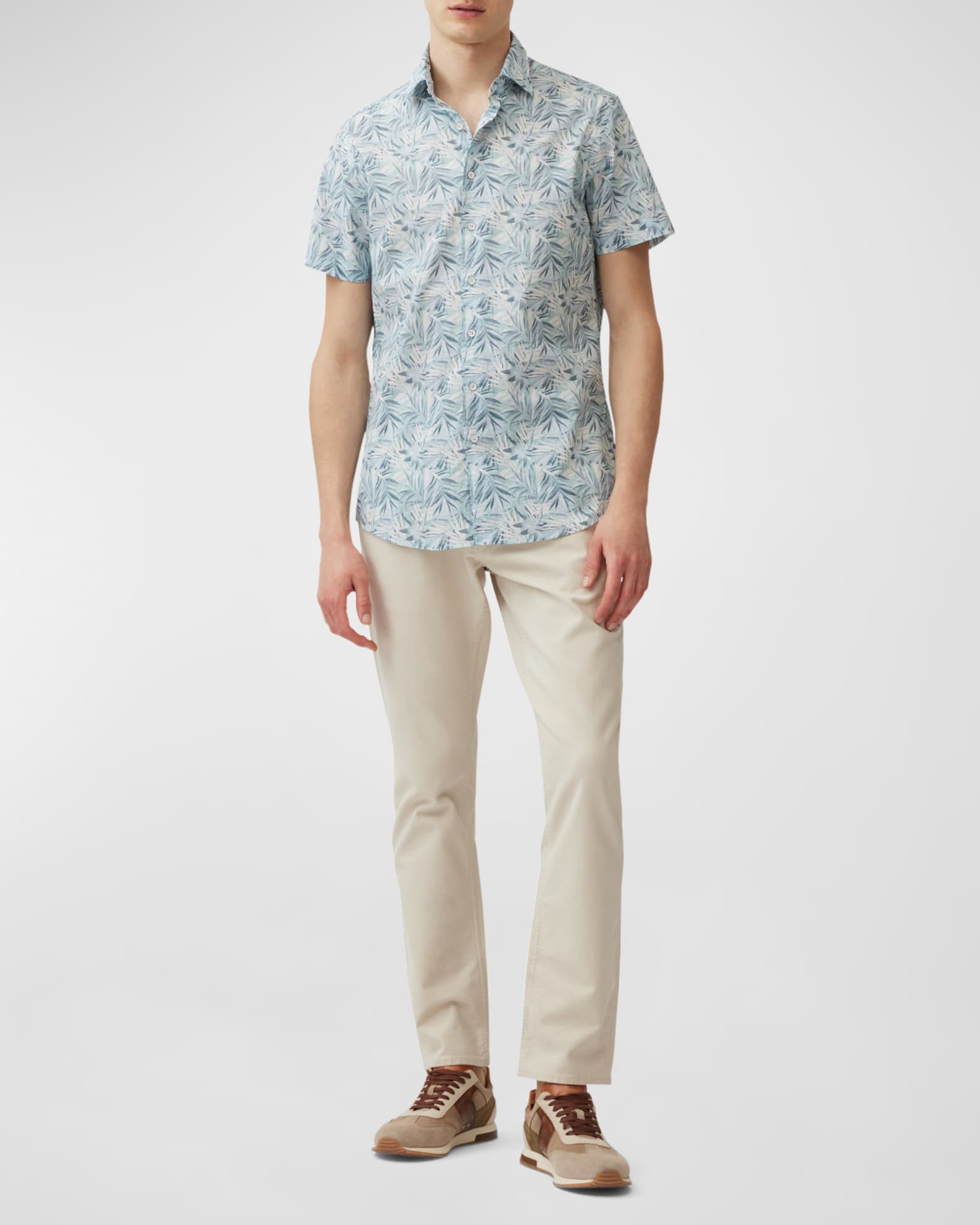 Men's Cherry Tree Bay Cotton Short-Sleeve Shirt 1