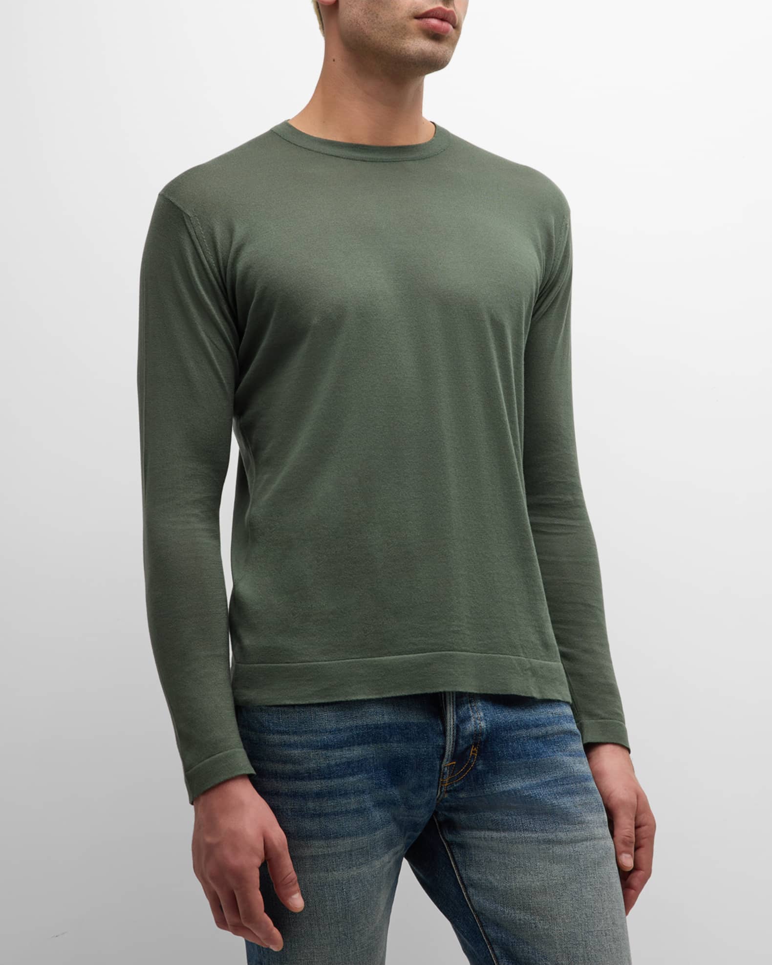 Men's Weatherby Sea Island Cotton Crewneck Sweater