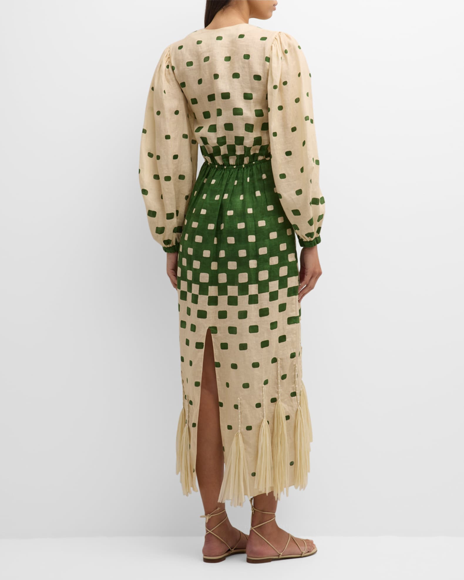 Fourteenth Place Sol Side Cutout Long Sleeve Midi Dress  Pistachio main image 0