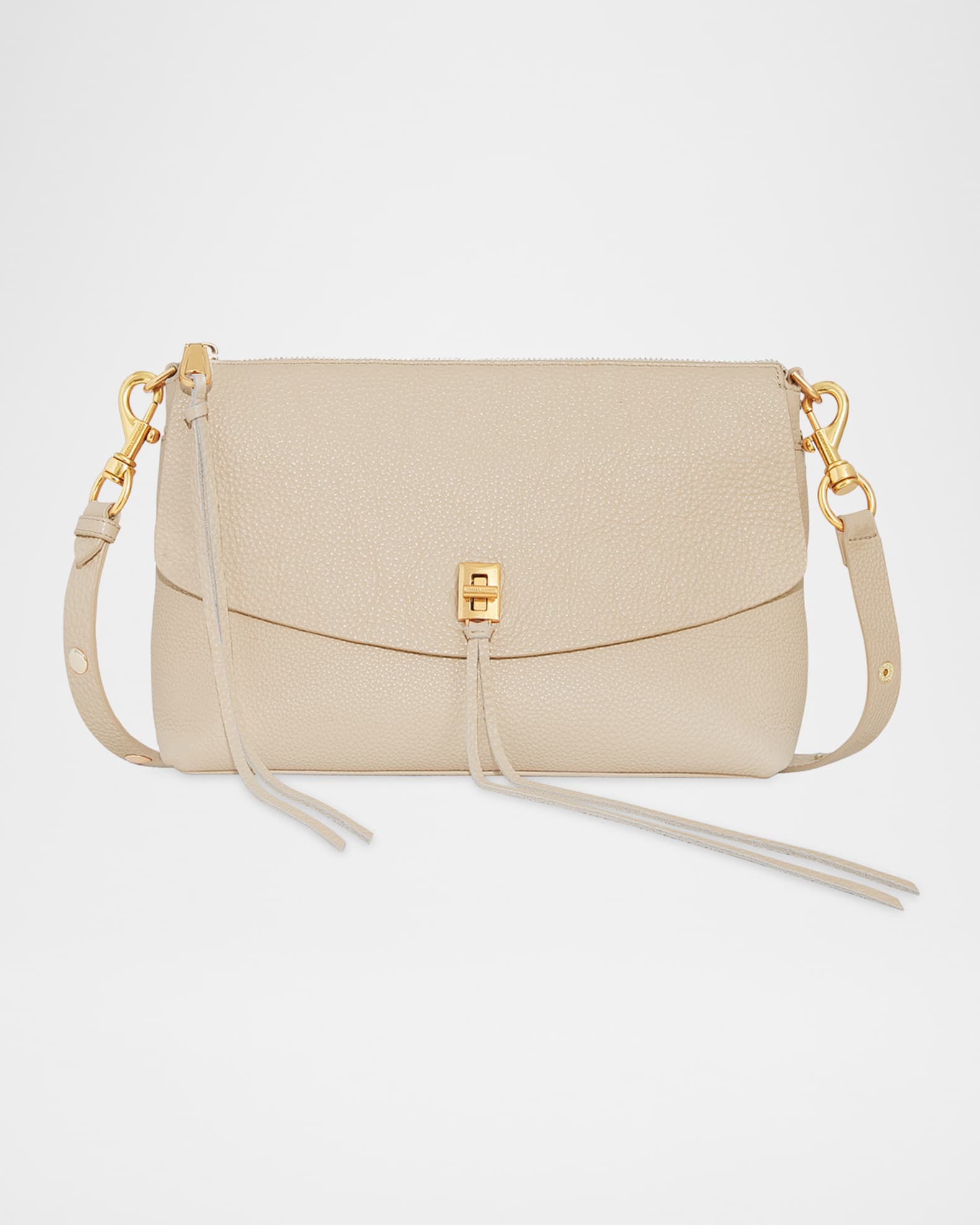 Darren Zip Leather Shoulder Bag 0