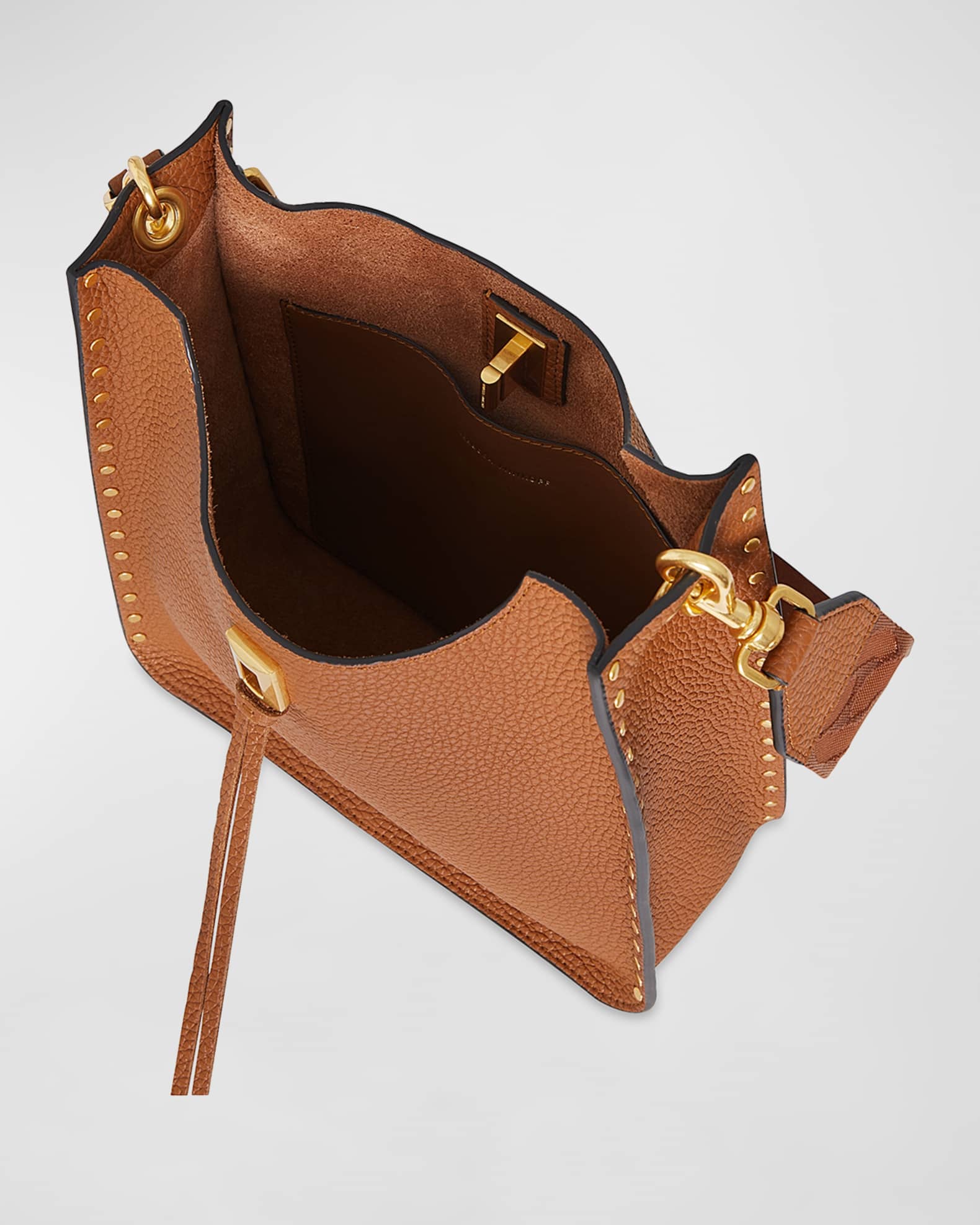 Rebecca minkoff small darren leather feed bag hotsell