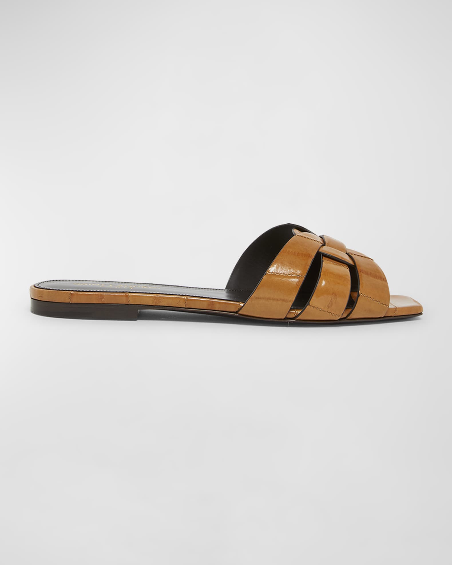 【Saint Laurent】TRIBUTE 05 FLAT S◆571952BZC00 NU PIEDS TRIBUTE 05 SANDALS IN LEATHER – Suit Negozi Row