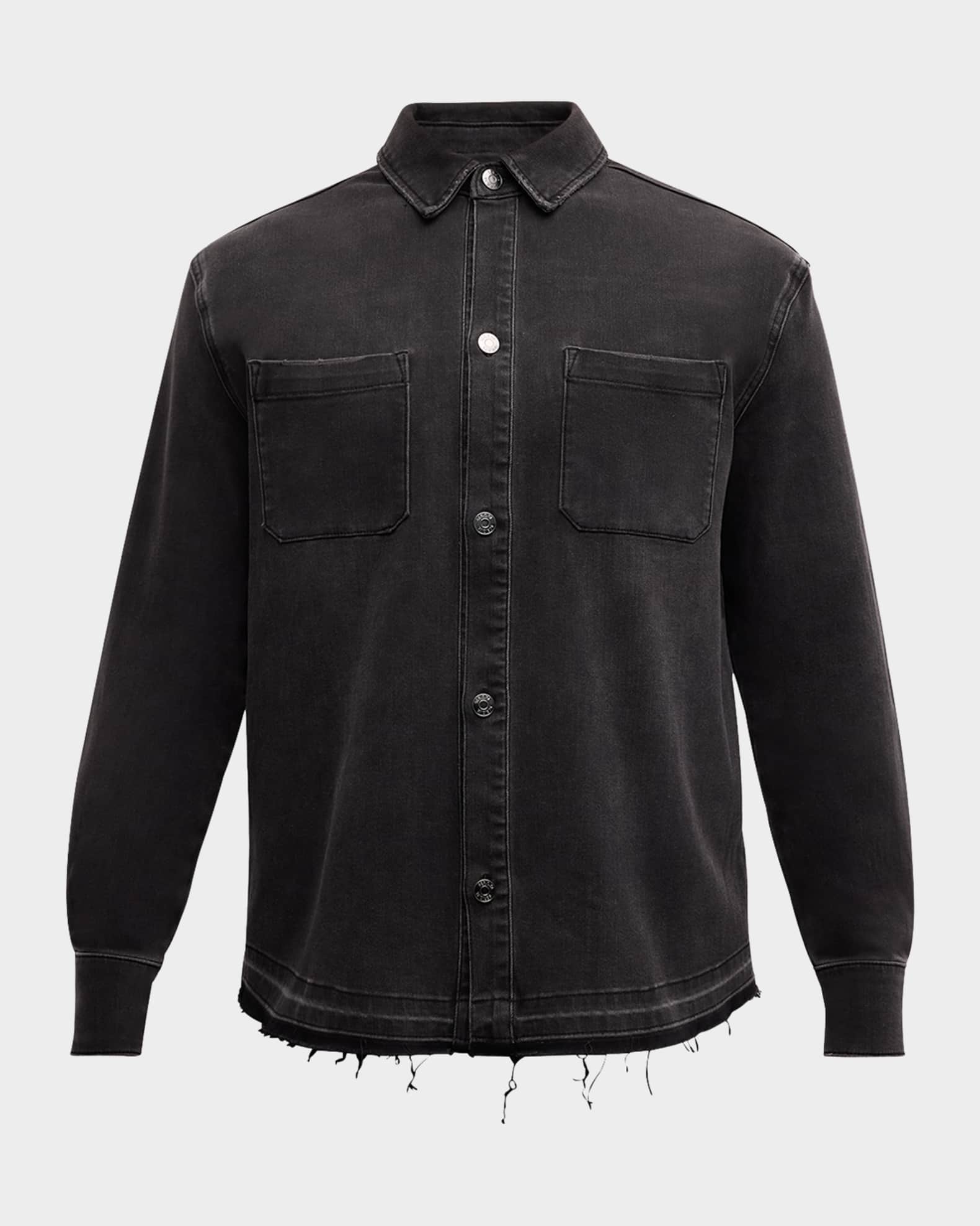 Men's Alex Graphic Denim Overshirt 0
