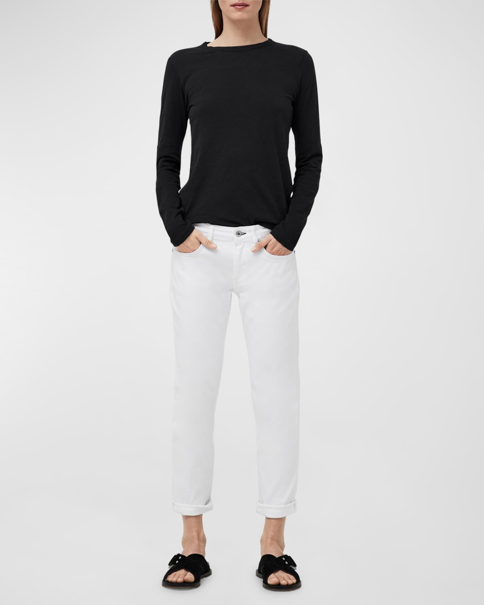 Dre Low-Rise Slim Boyfriend Jeans 1