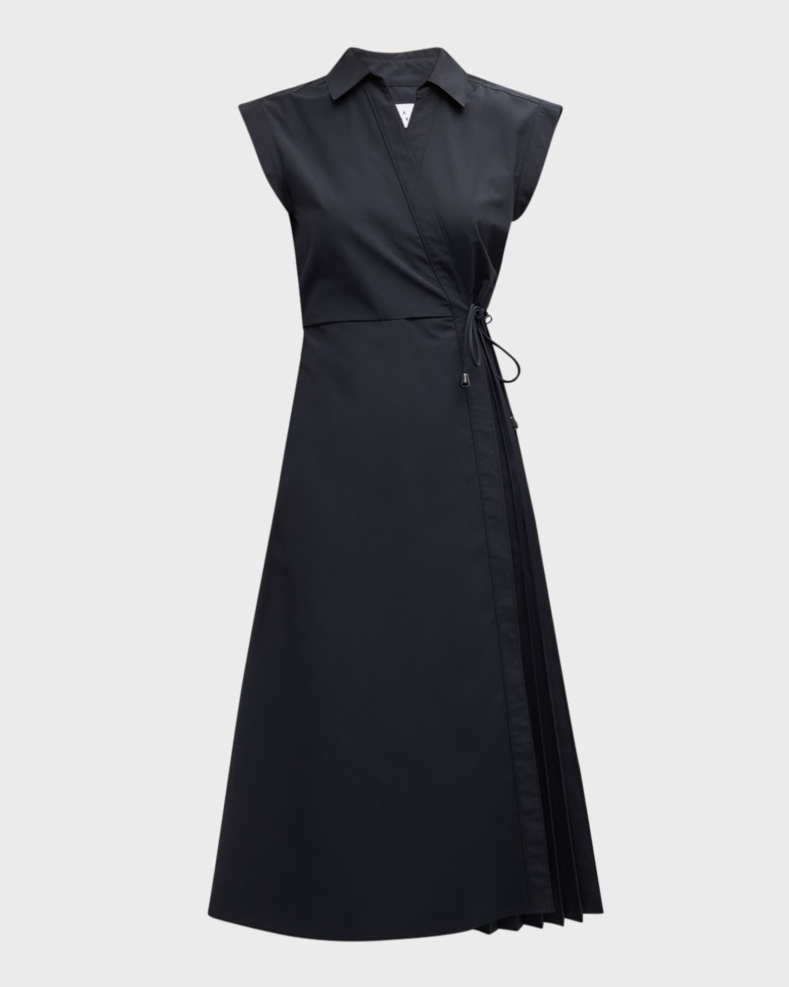 Tanya Taylor Shivon Cap-Sleeve Midi Wrap Dress | Neiman Marcus