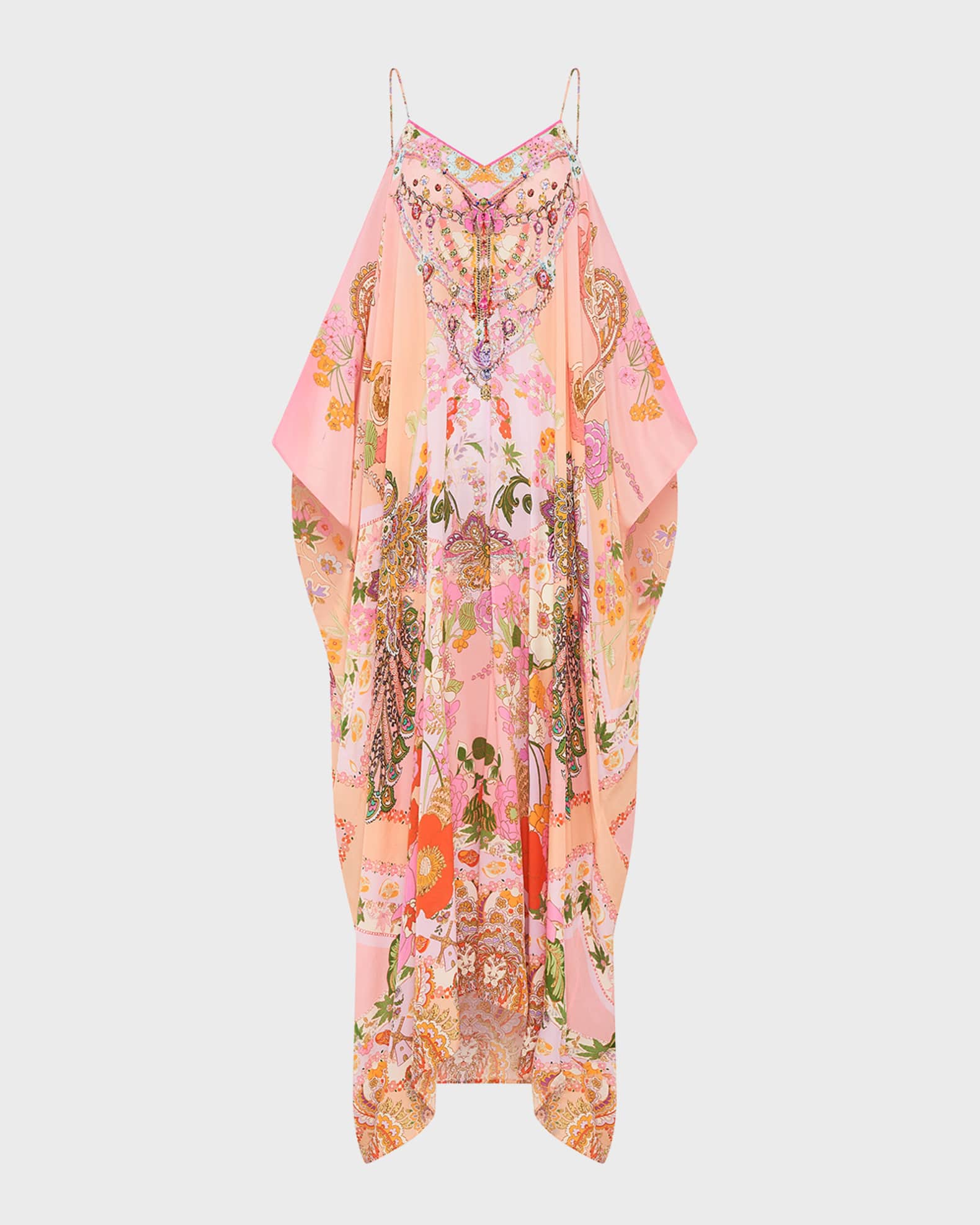 Camilla Clever Clogs Crystal Shoestring Strap Kaftan