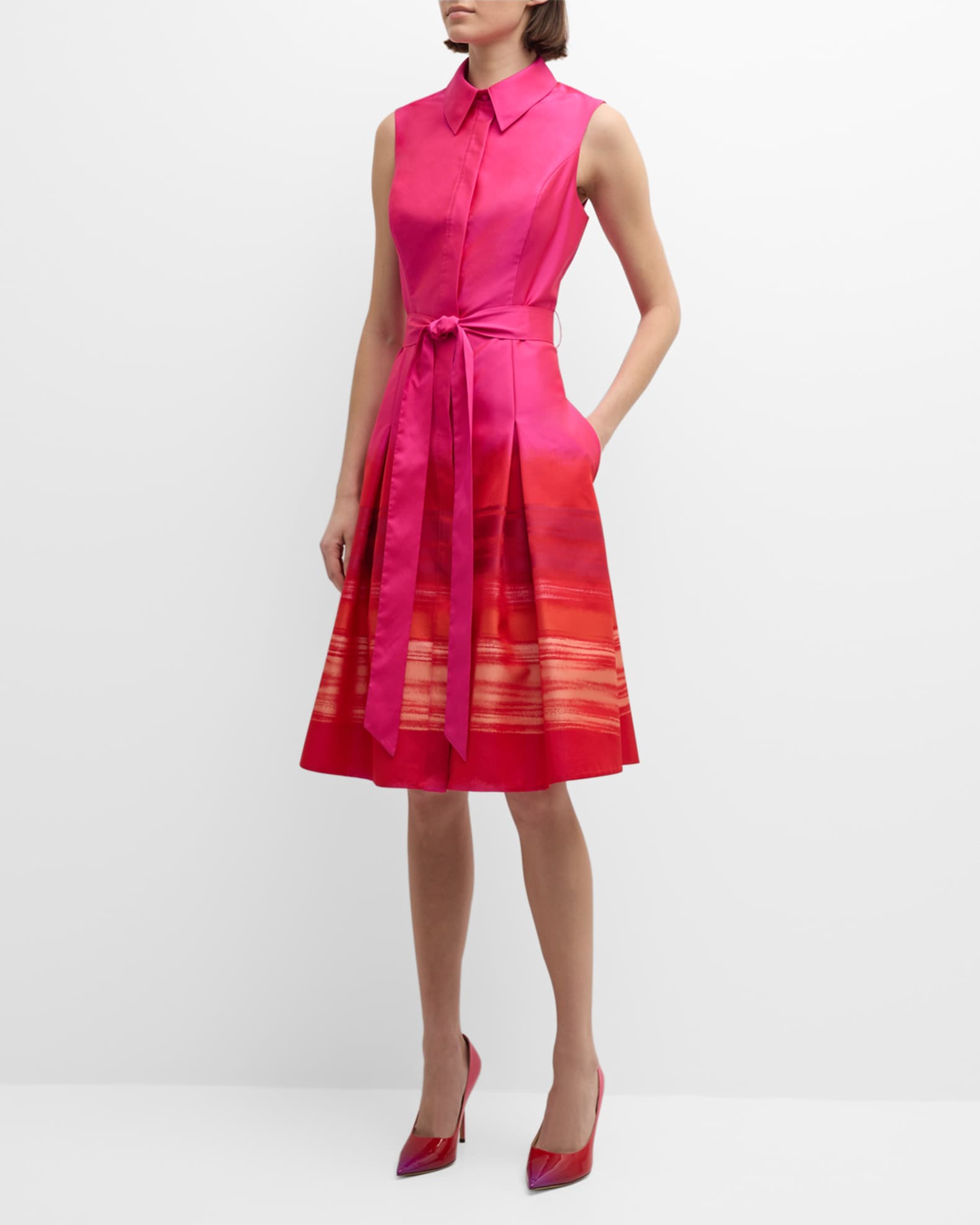 Derek Lam 10 Crosby Satina Sleeveless Shirt Dress - Bergdorf Goodman