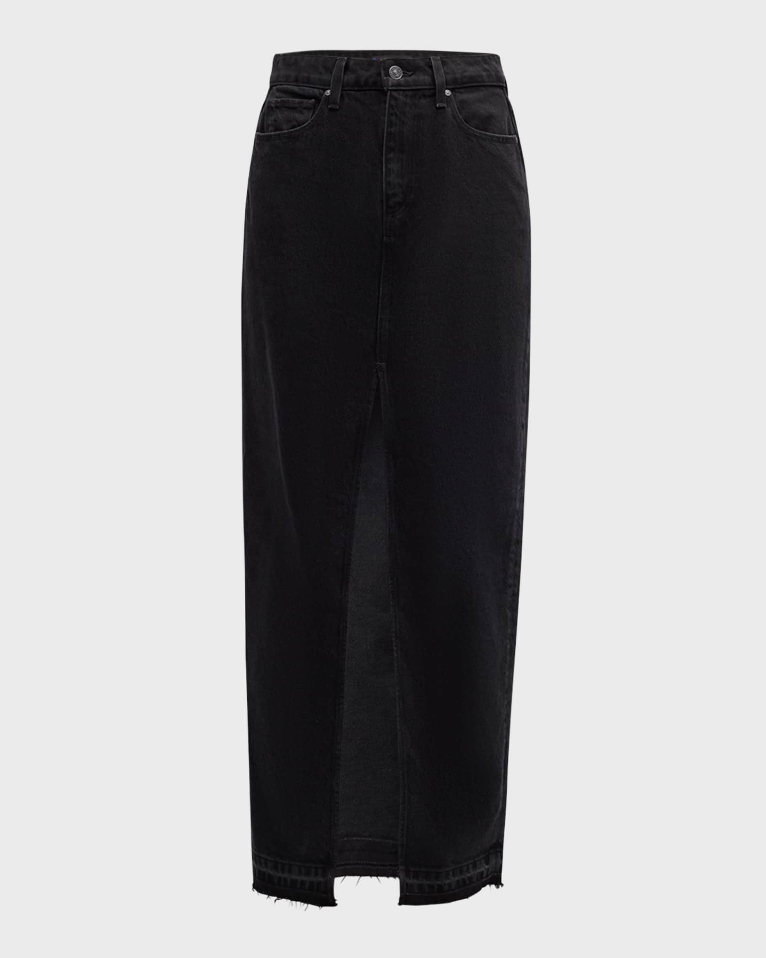 PAIGE Angela Denim Maxi Skirt