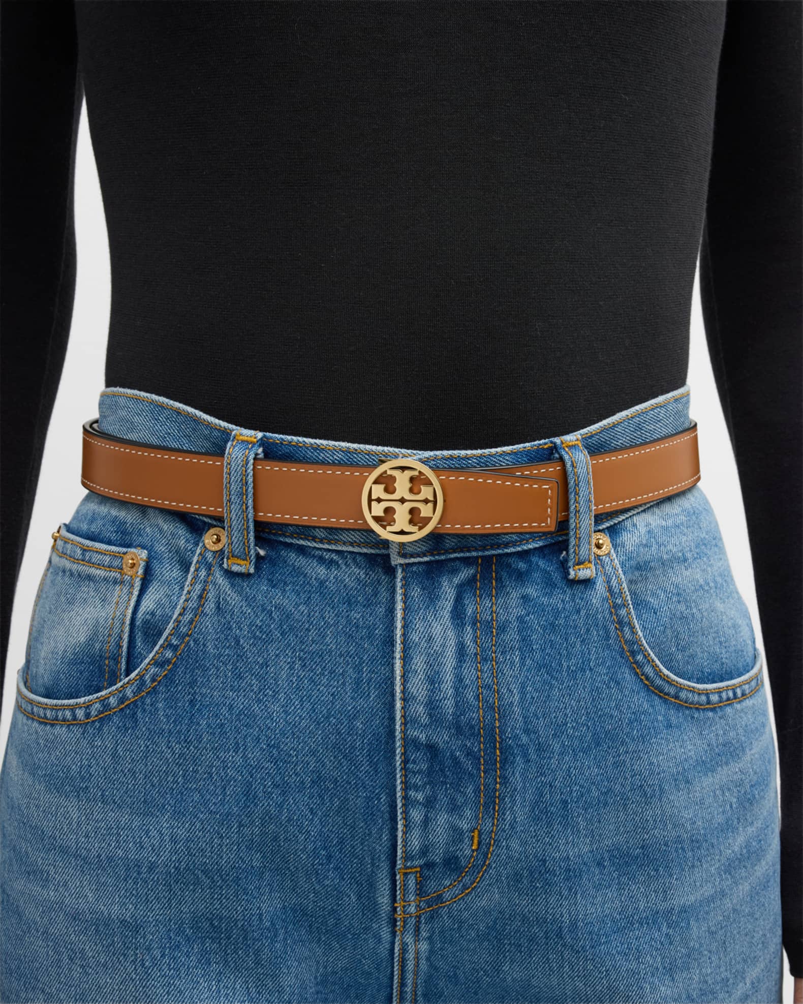 【関税&送料込】Tory Burch Miller Reversible Belt Tory Burch Miller Reversible 1.5