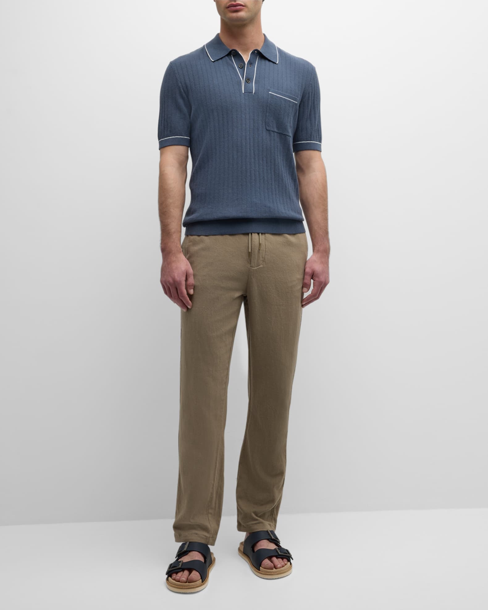 Men's Hardy Ribbed Polo Shirt 1
