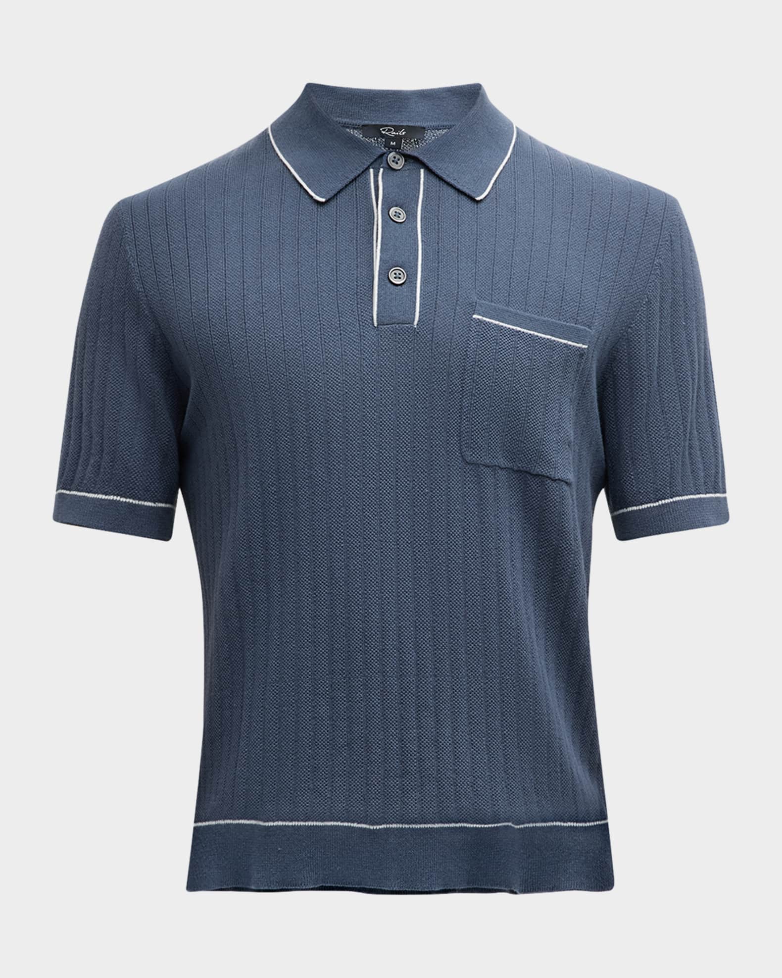 Men's Hardy Ribbed Polo Shirt 0