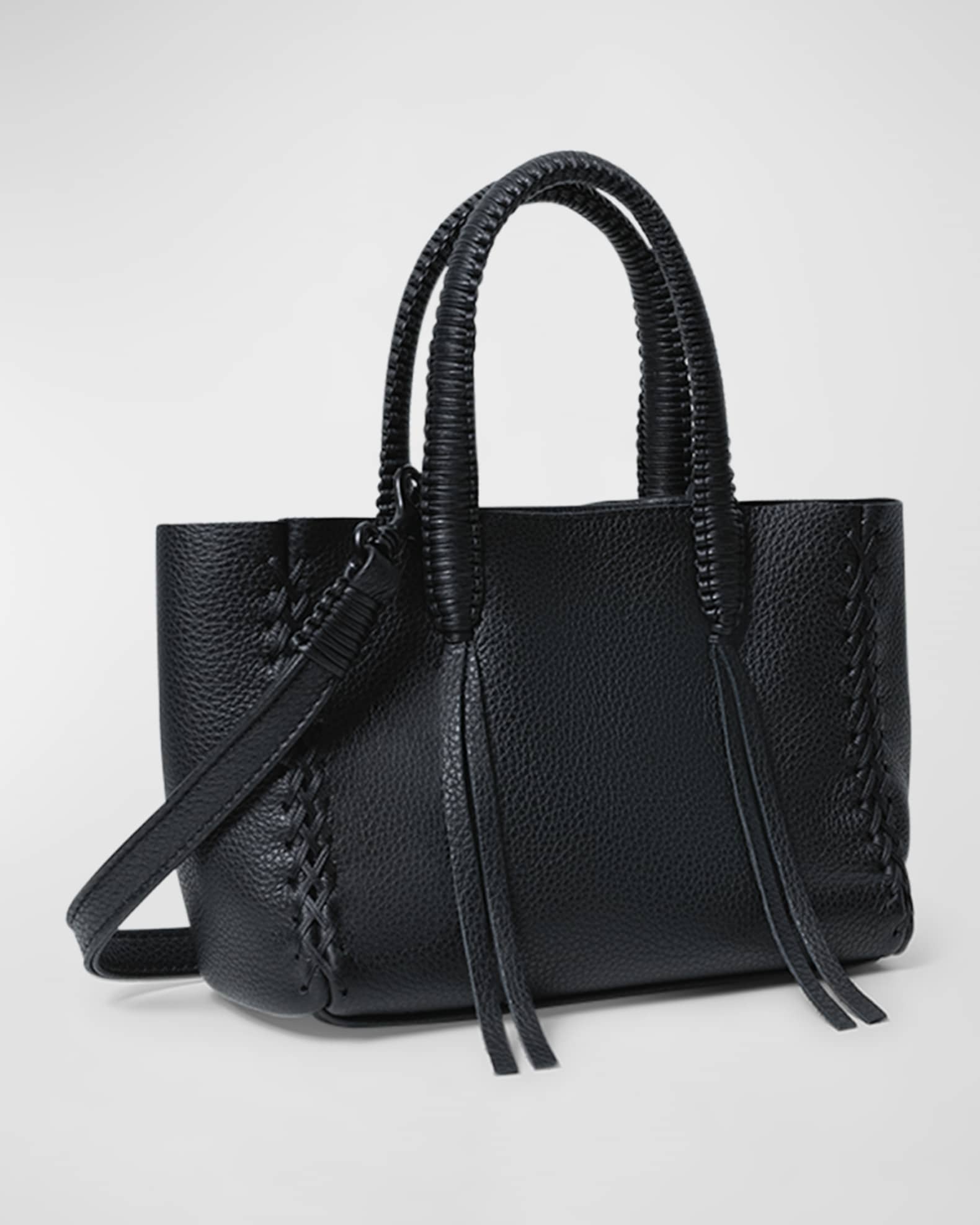 Micro Grained Leather Tote Bag 1