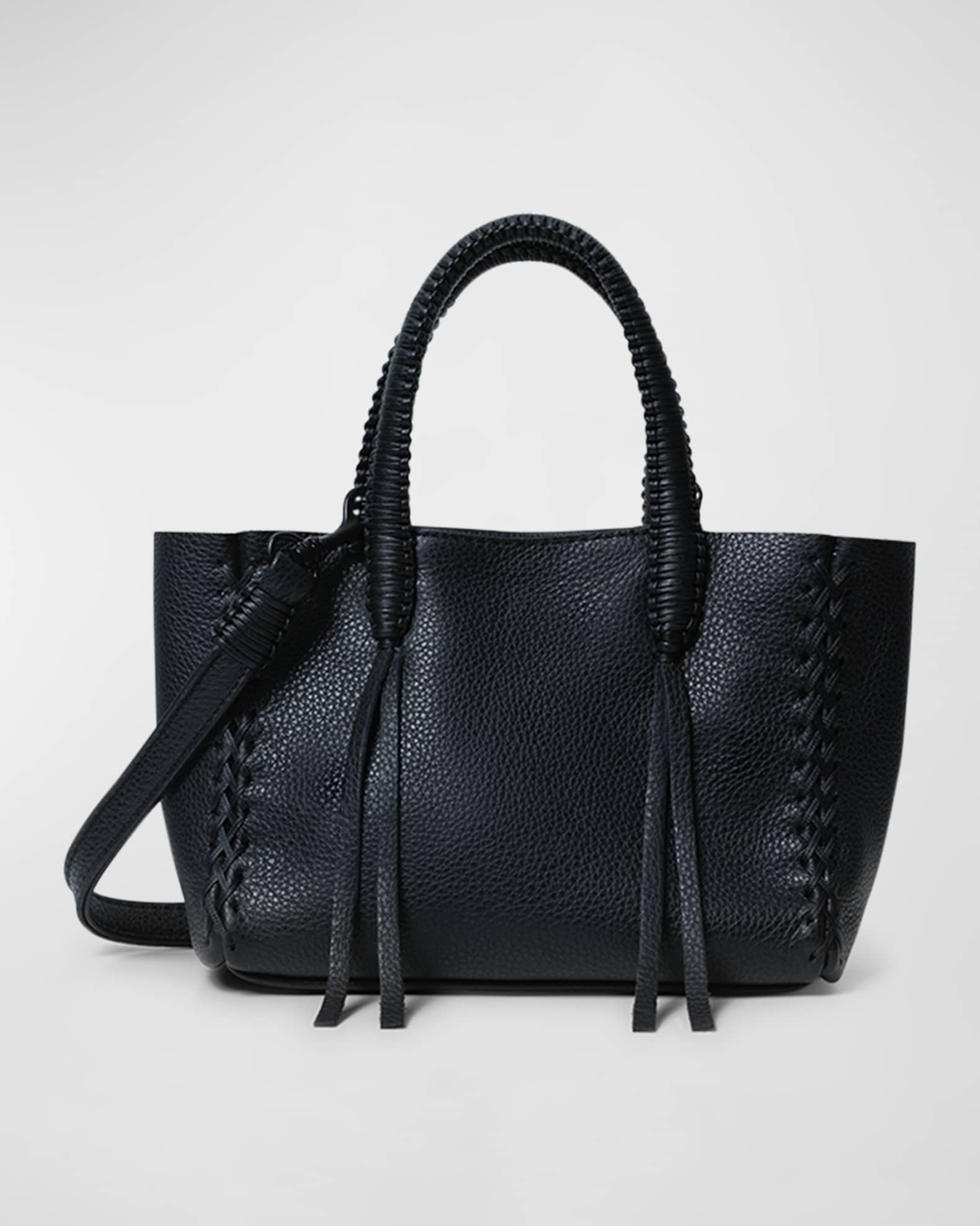 Micro Grained Leather Tote Bag 0