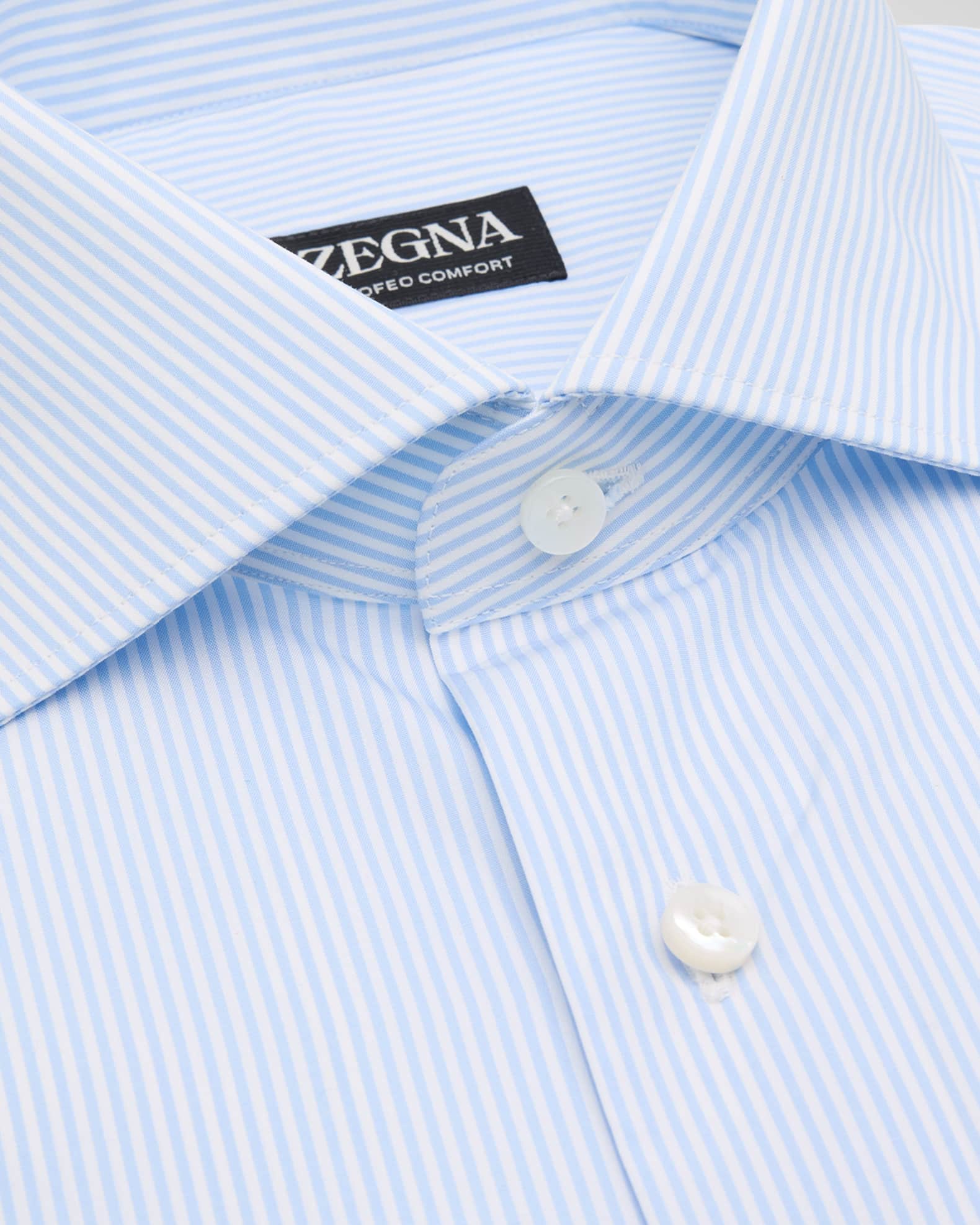 Men's Cotton Stripe Trofeo Comfort Dress Shirt 1