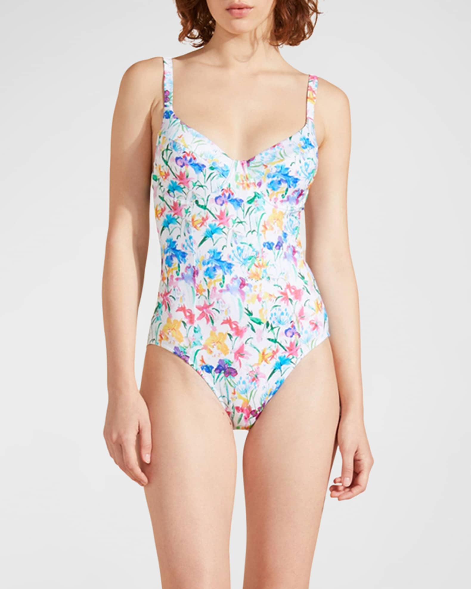 VILEBREQUIN Girls One-Piece Swimsuit Flowers in the Sky main image 1