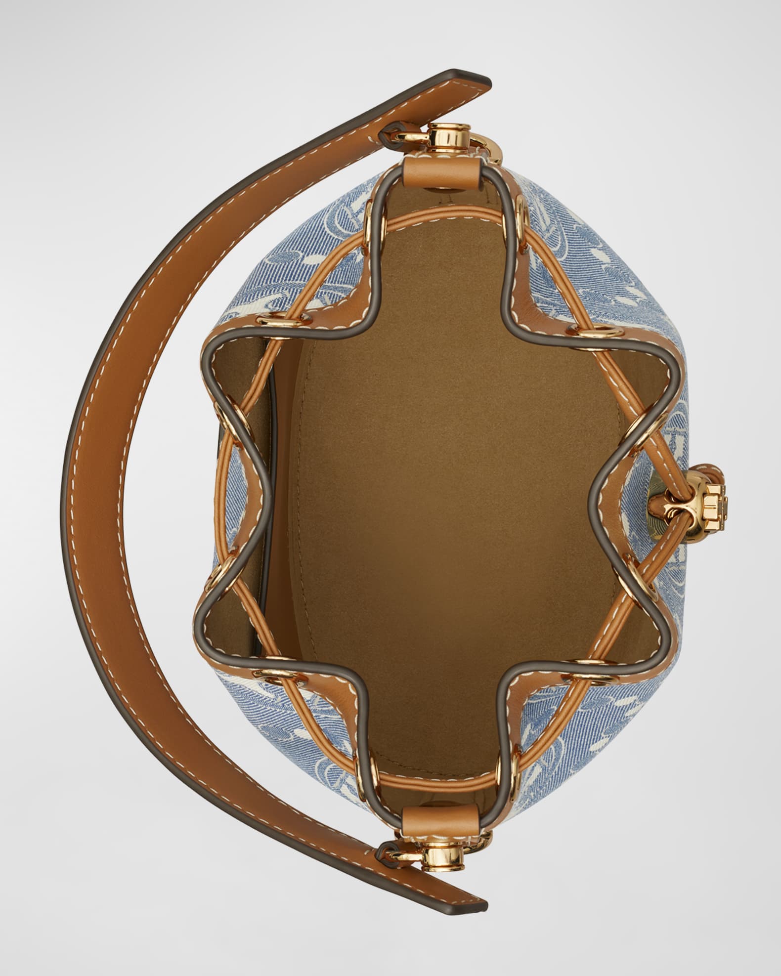 Denim T Monogram Bucket Bag