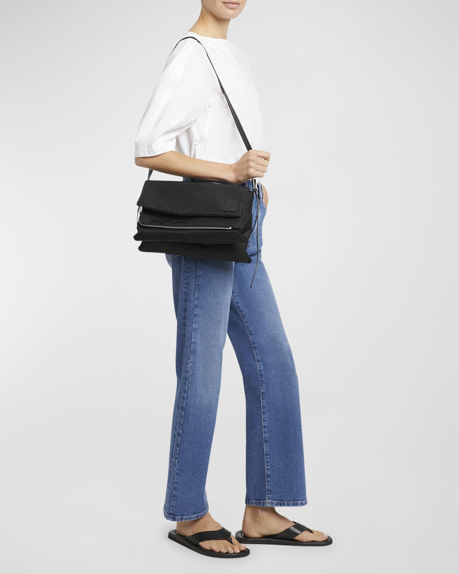 City Small Flap Nylon Shoulder Bag