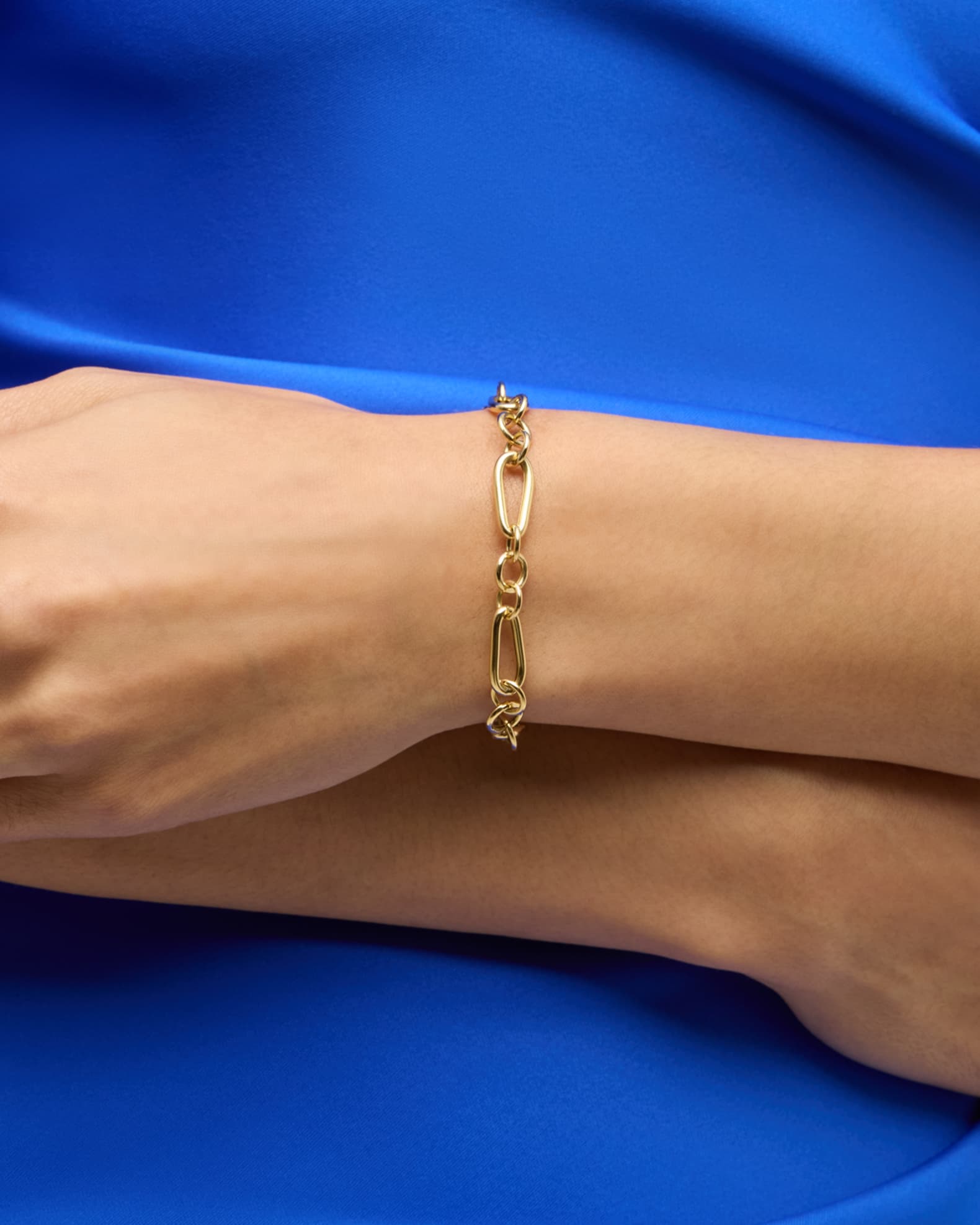 18K Classico Mixed-Shape Tubing Link Bracelet 1