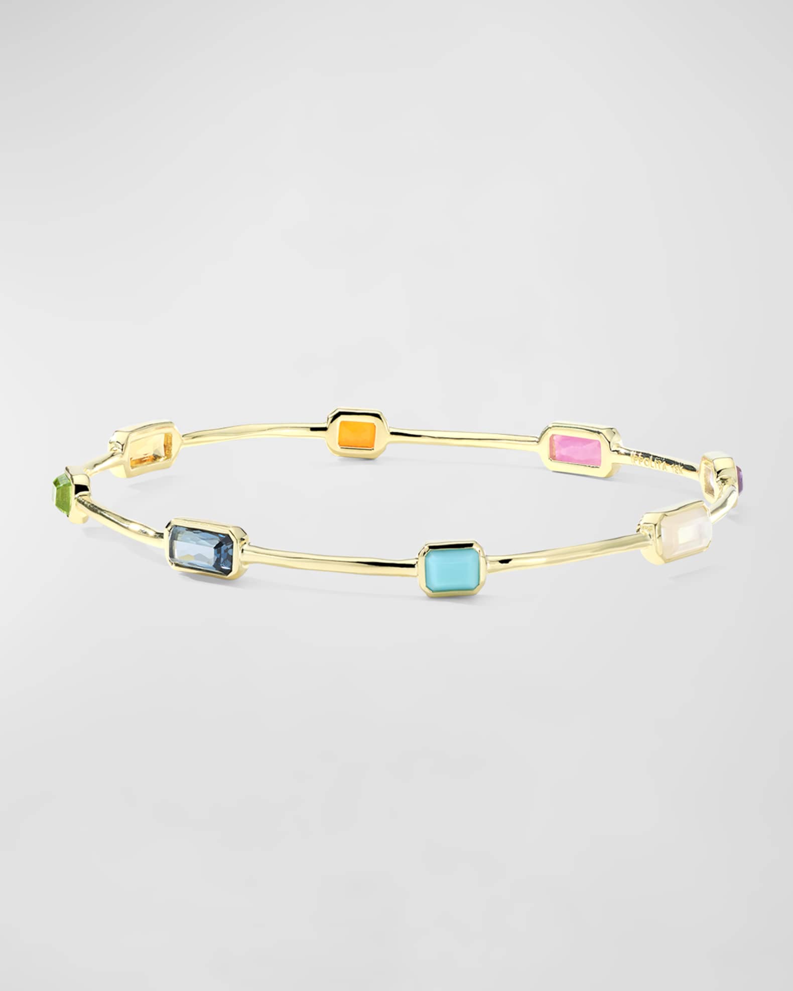 18K Rock Candy 8-Octagon Bangle in Summer Rainbow 2 0