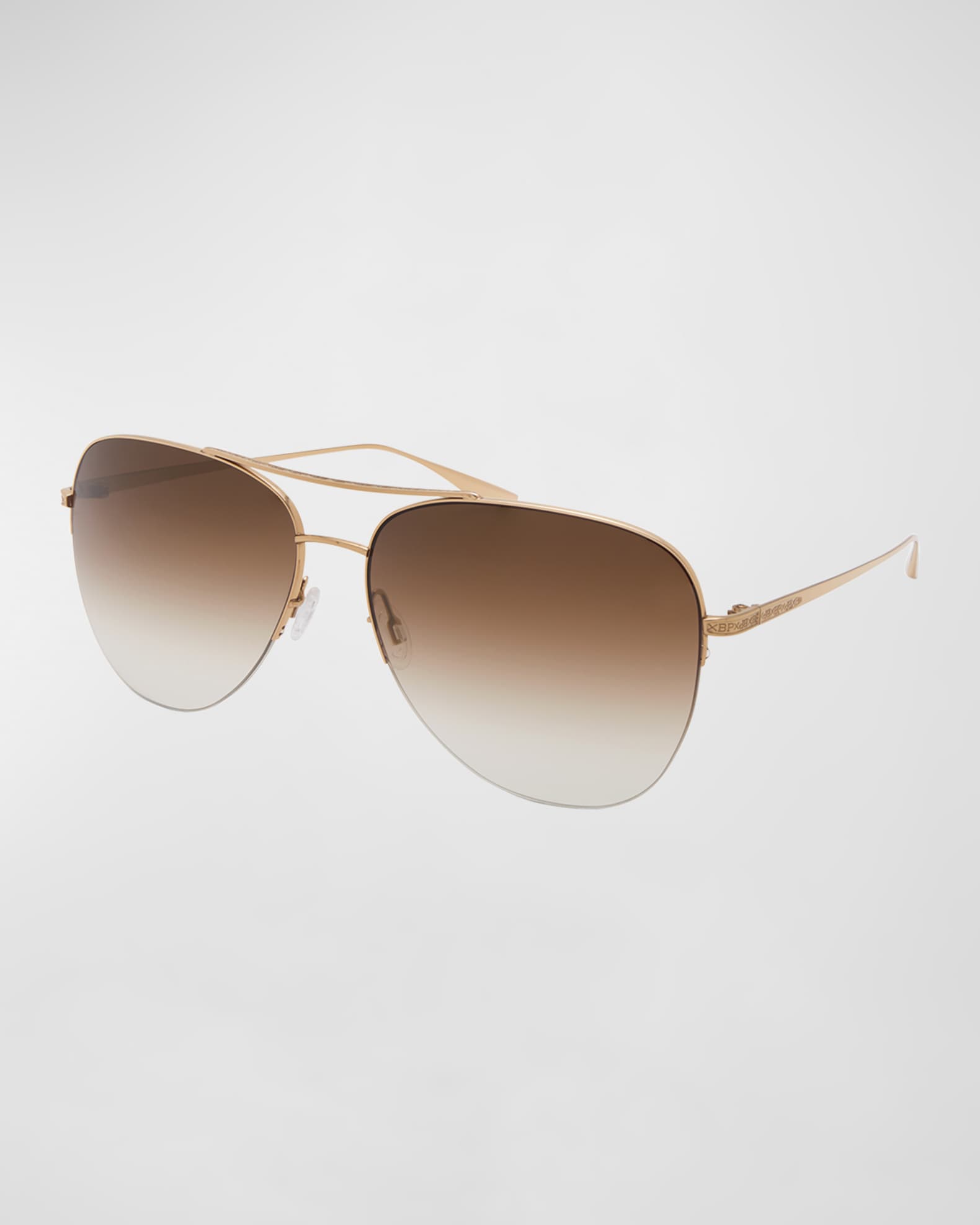 Chevalier Brown Titanium Aviator Sunglasses  0