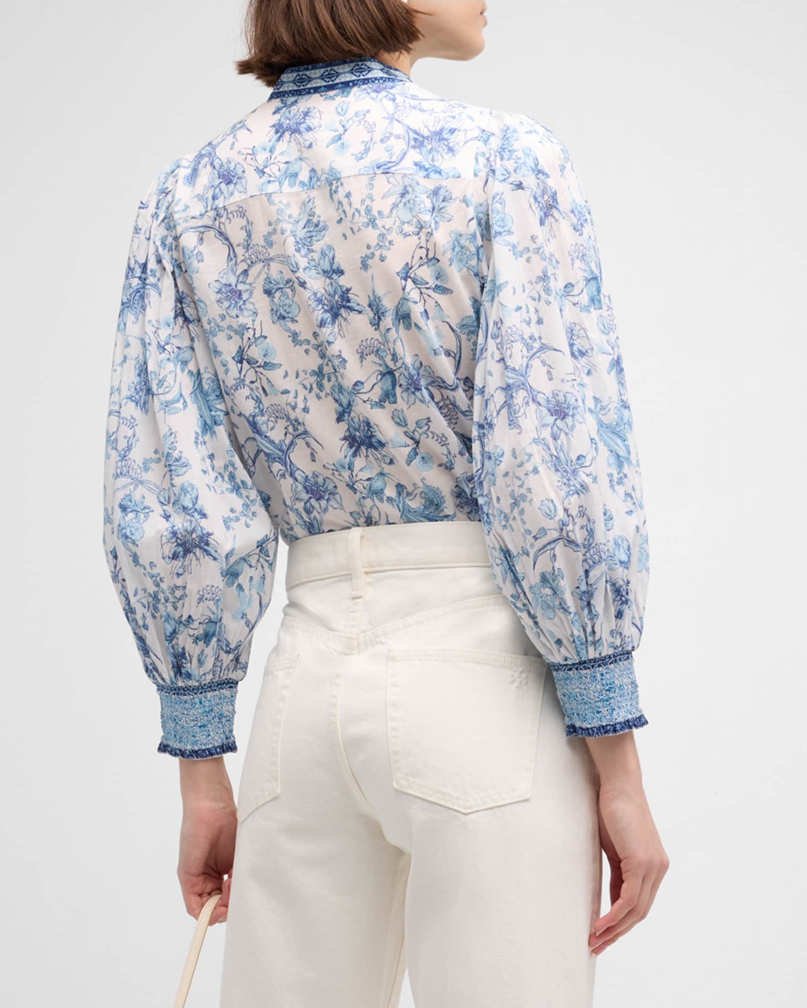 Olivia Pleated Sleeve Blouse