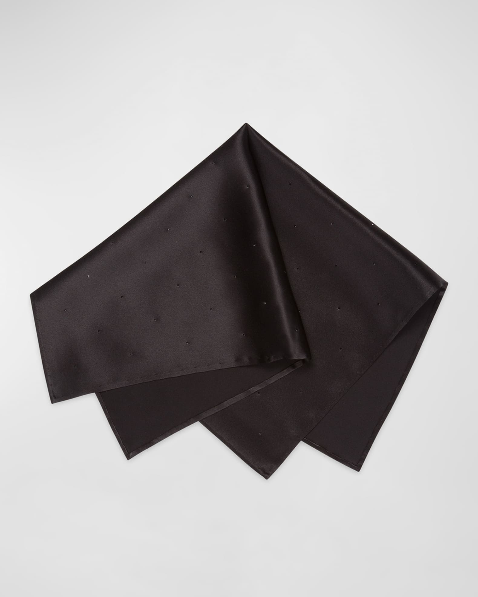 Men's Crystal-Embellished Silk Pocket Square 0