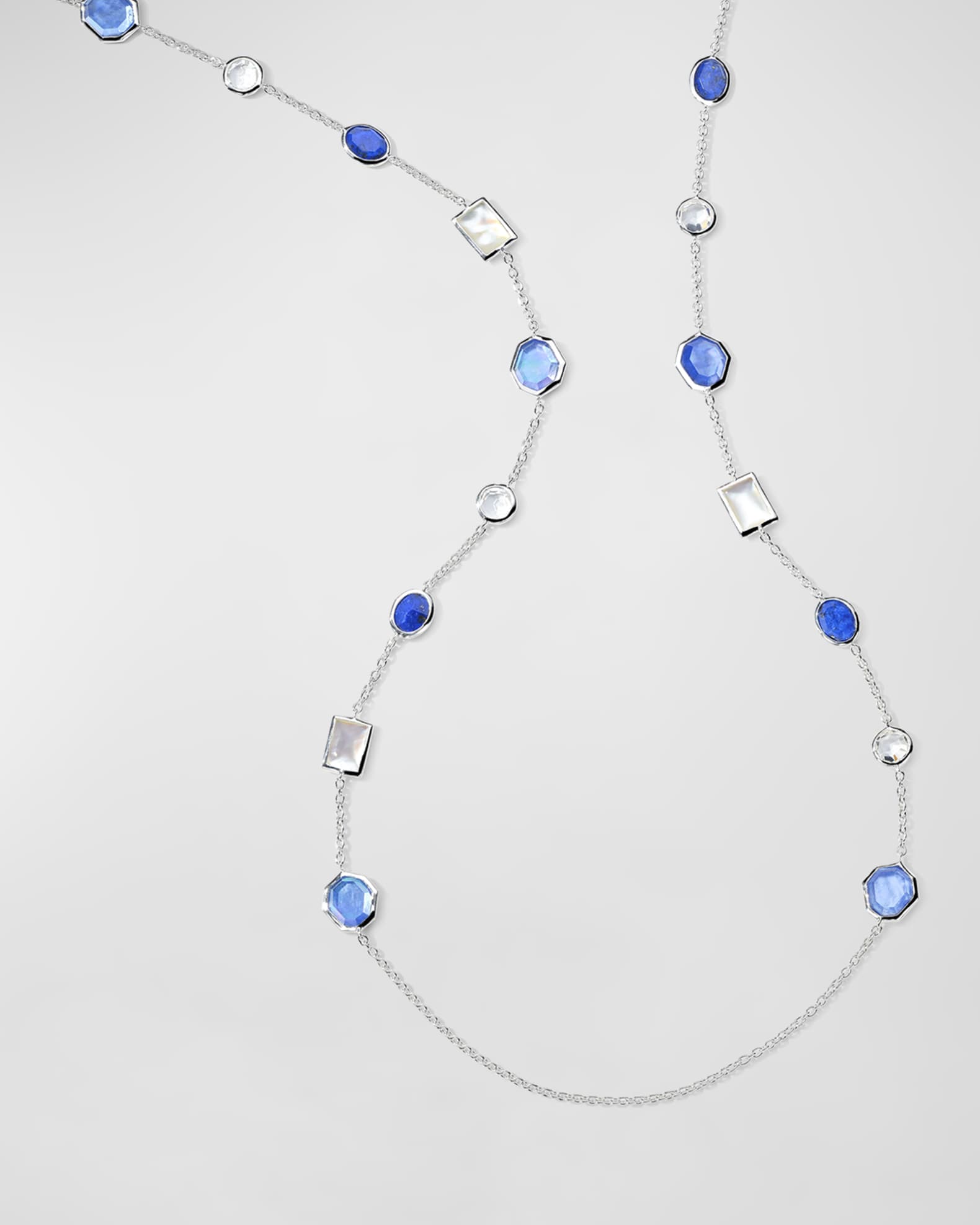 Ippolita 925 Rock Candy Mixed Cut Long Station Necklace in Corsica 36 L Neiman Marcus