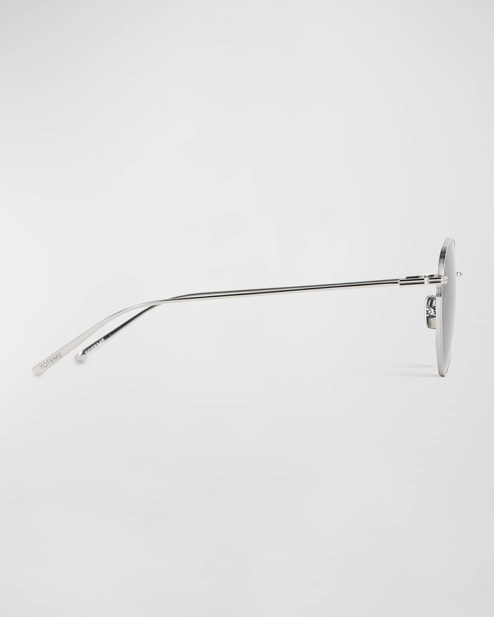 The Rounds Stainless Steel Round Sunglasses  1