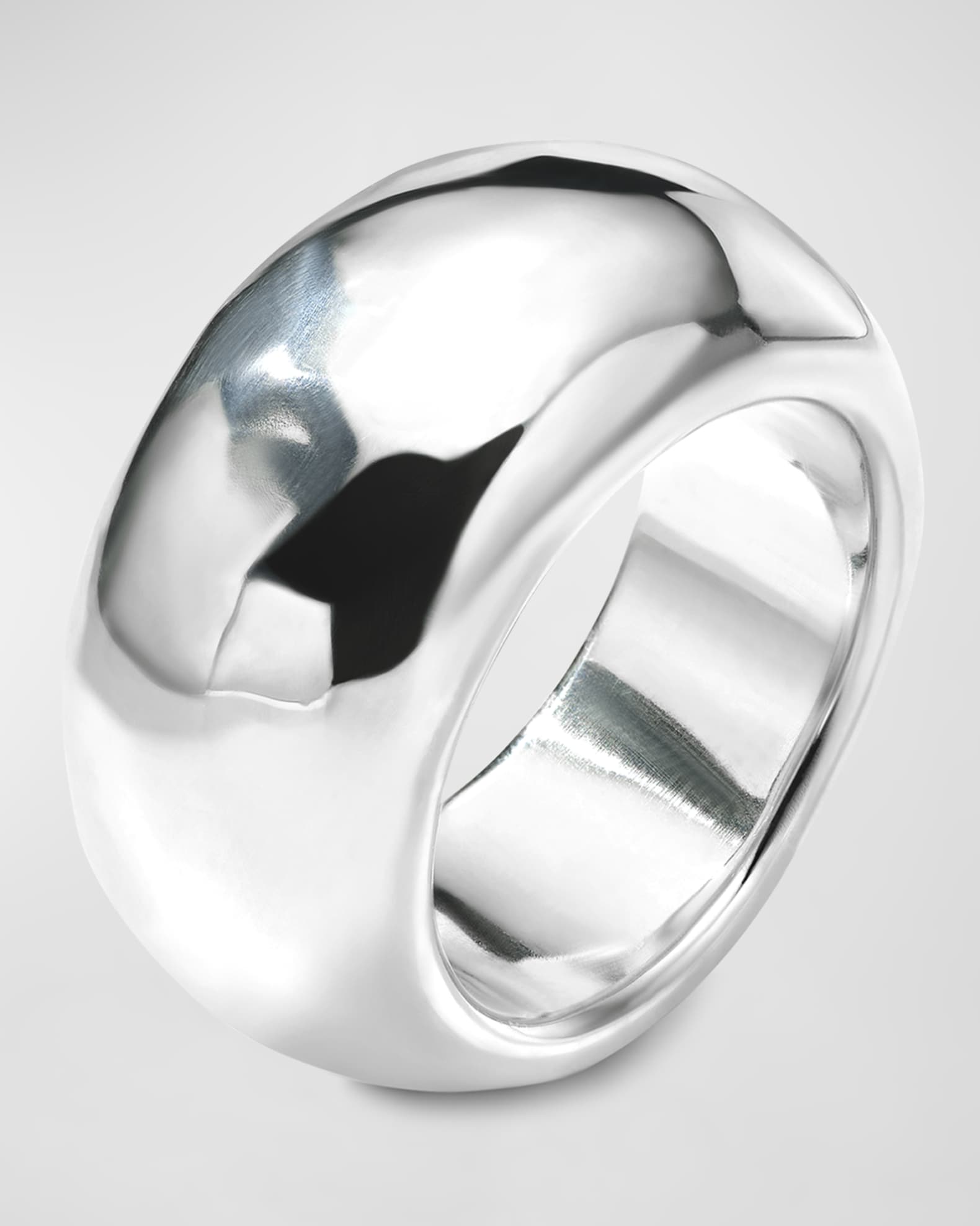 925 E.F. Classico Wide Big Band Ring, Size 7 1