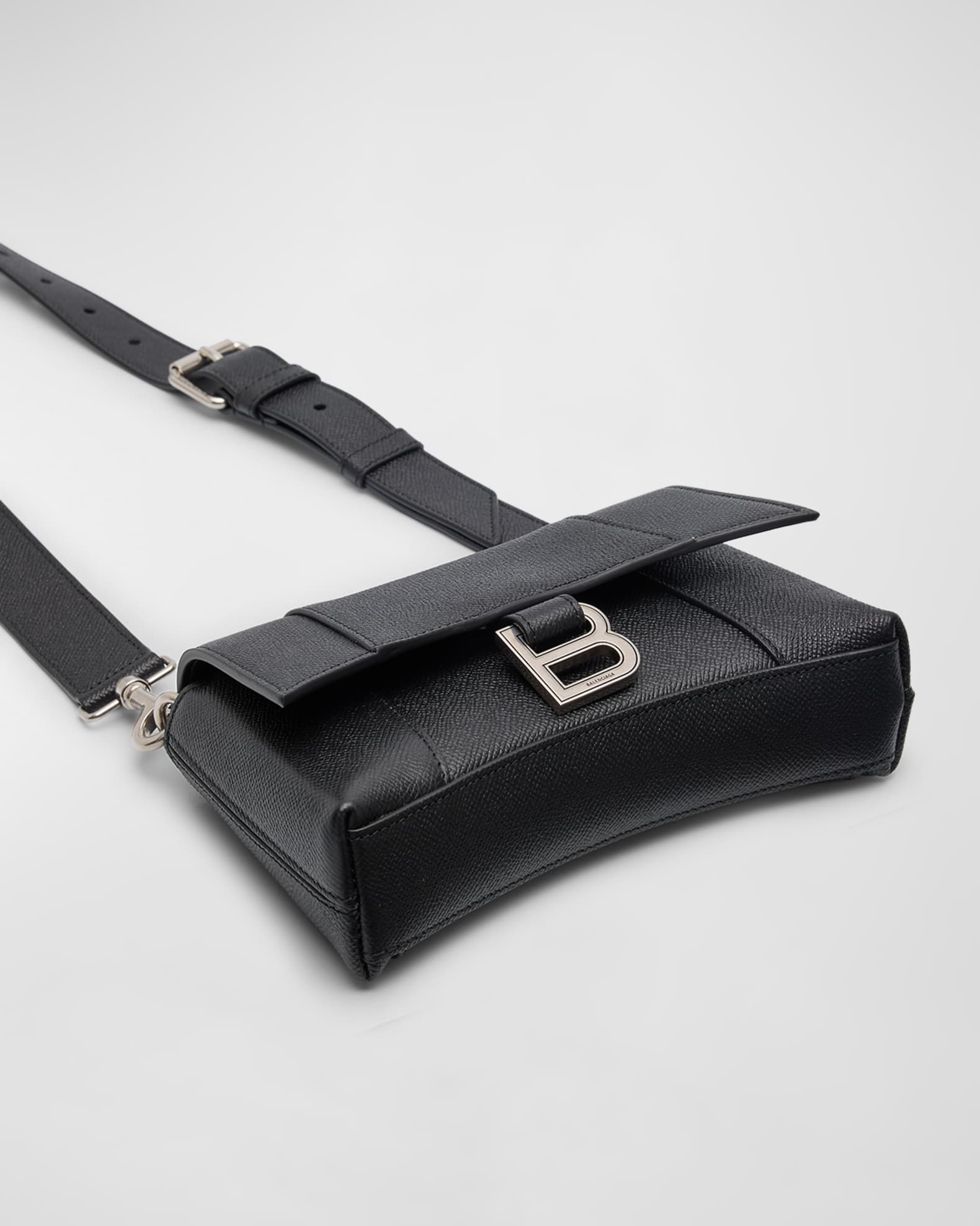 Men's Downtown B-Logo Leather Crossbody Bag