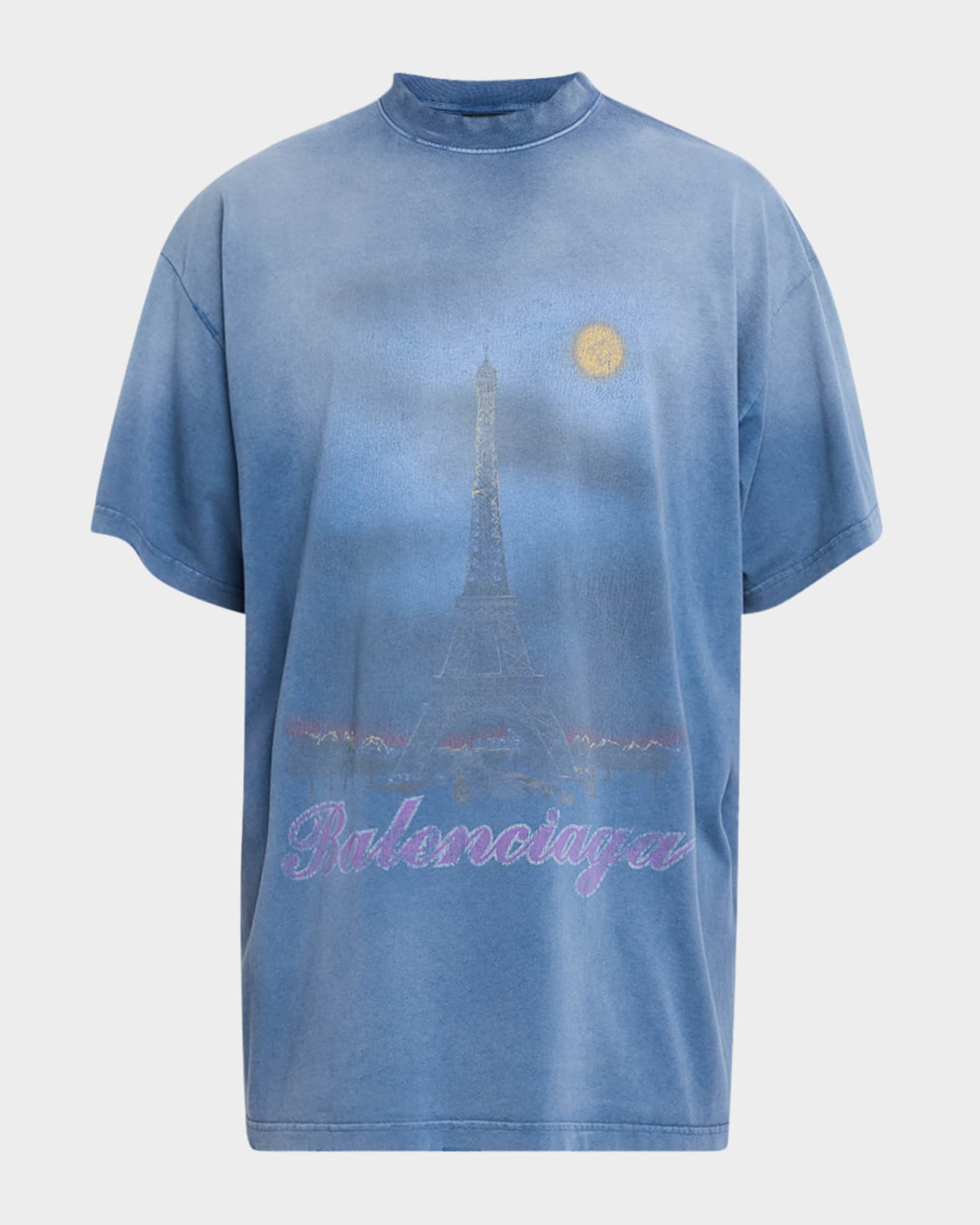 Men's Paris Moon Oversized T-Shirt 1