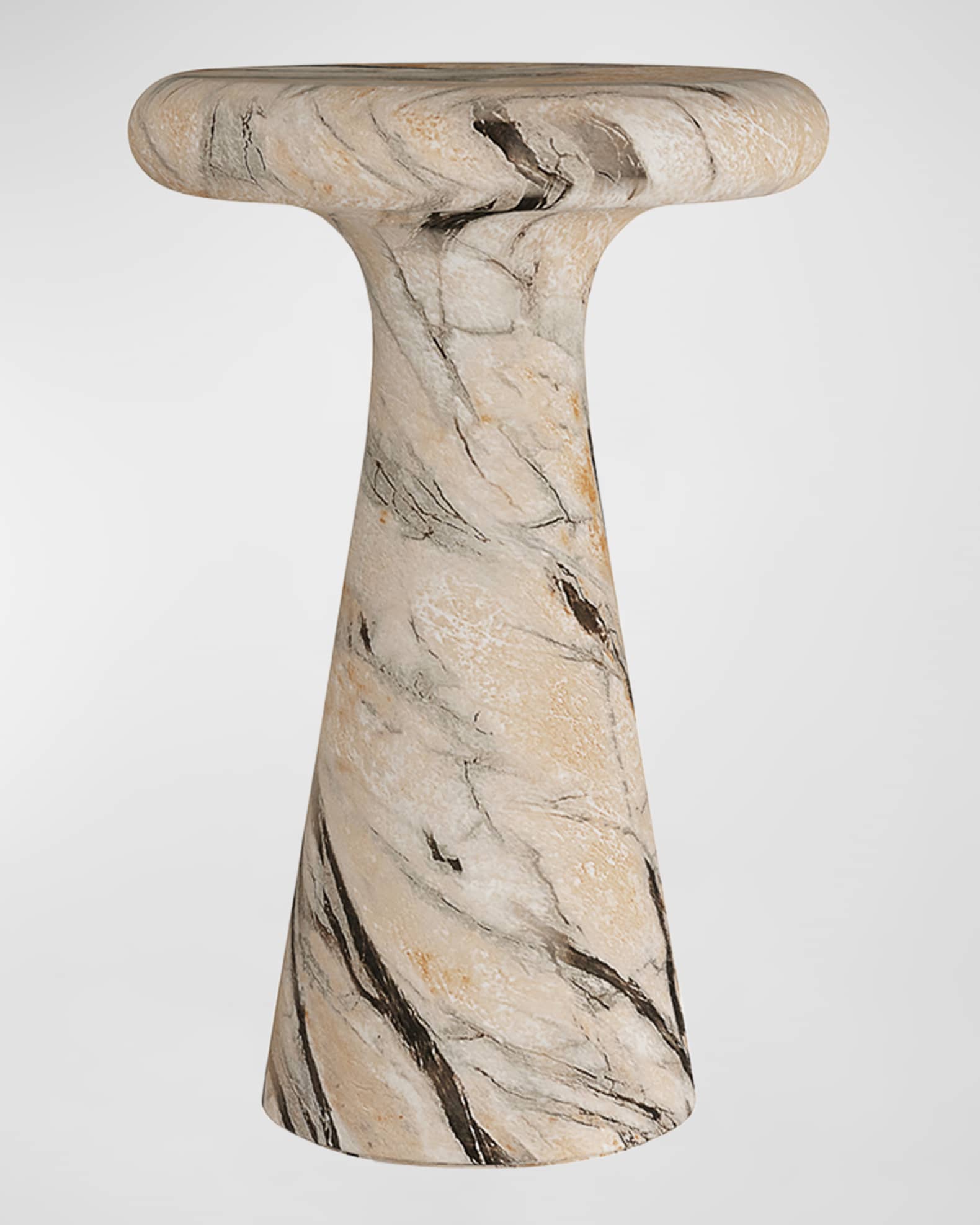 Zahara Faux Marble Drink Table 0