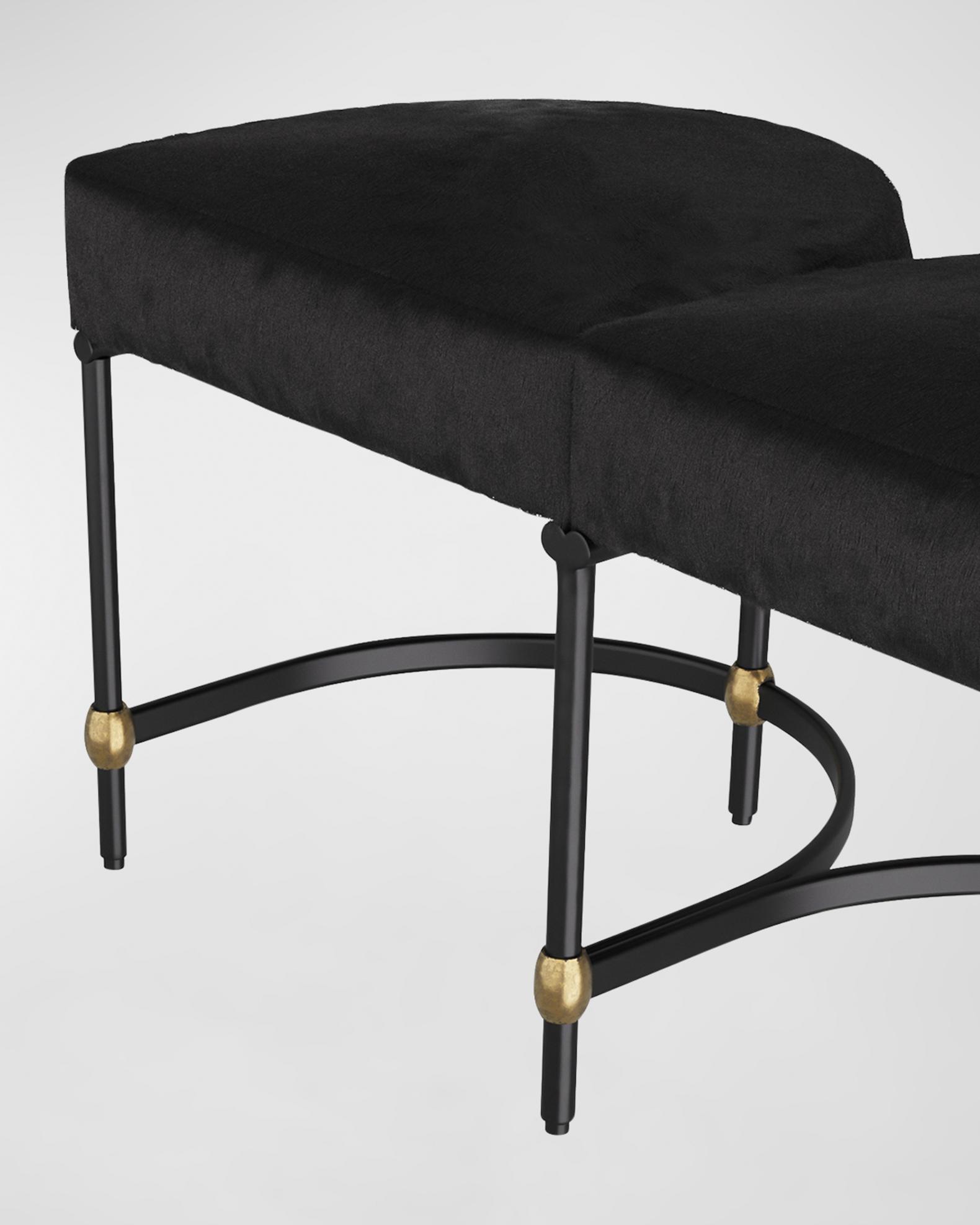 Arteriors Blaire 3-Seat Hair on Hide Bench - 55