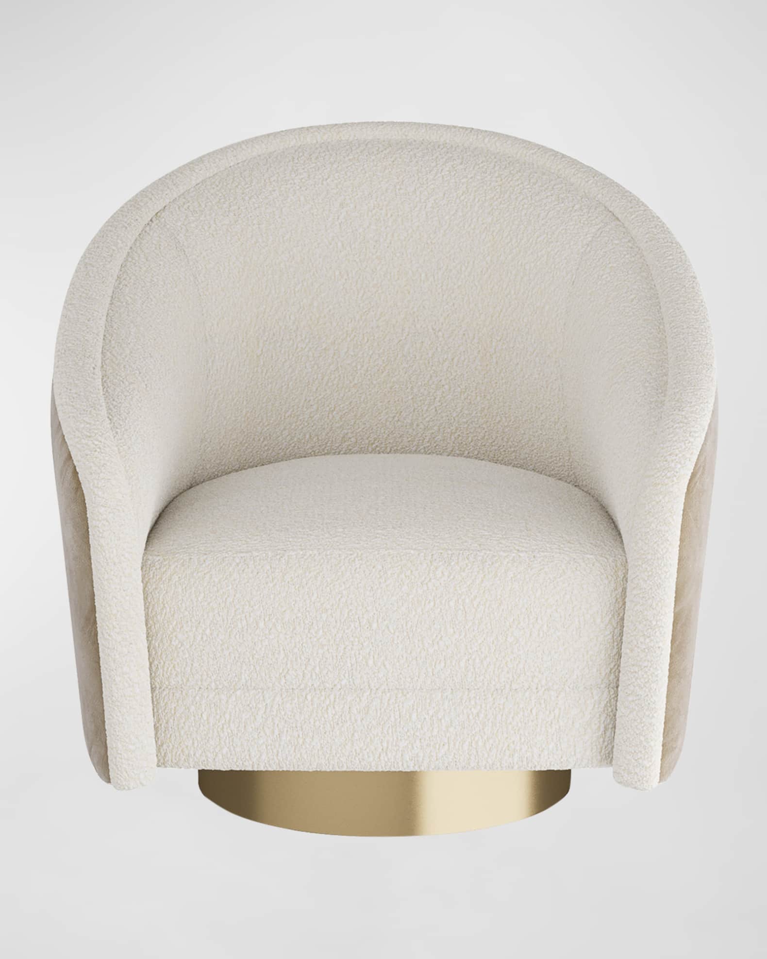 Aljona Sherpa Swivel Chair 1
