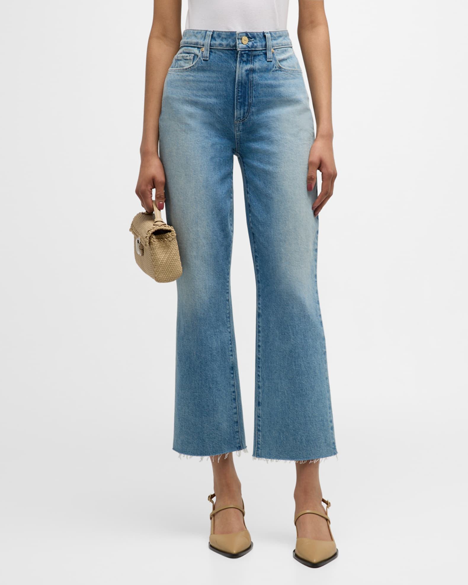 Courtney Flare Raw Hem Jeans 1