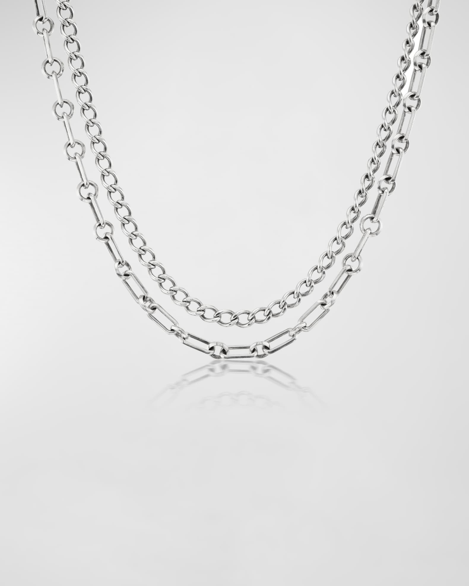 Soho and Curb Chain Double Layer Necklace 0