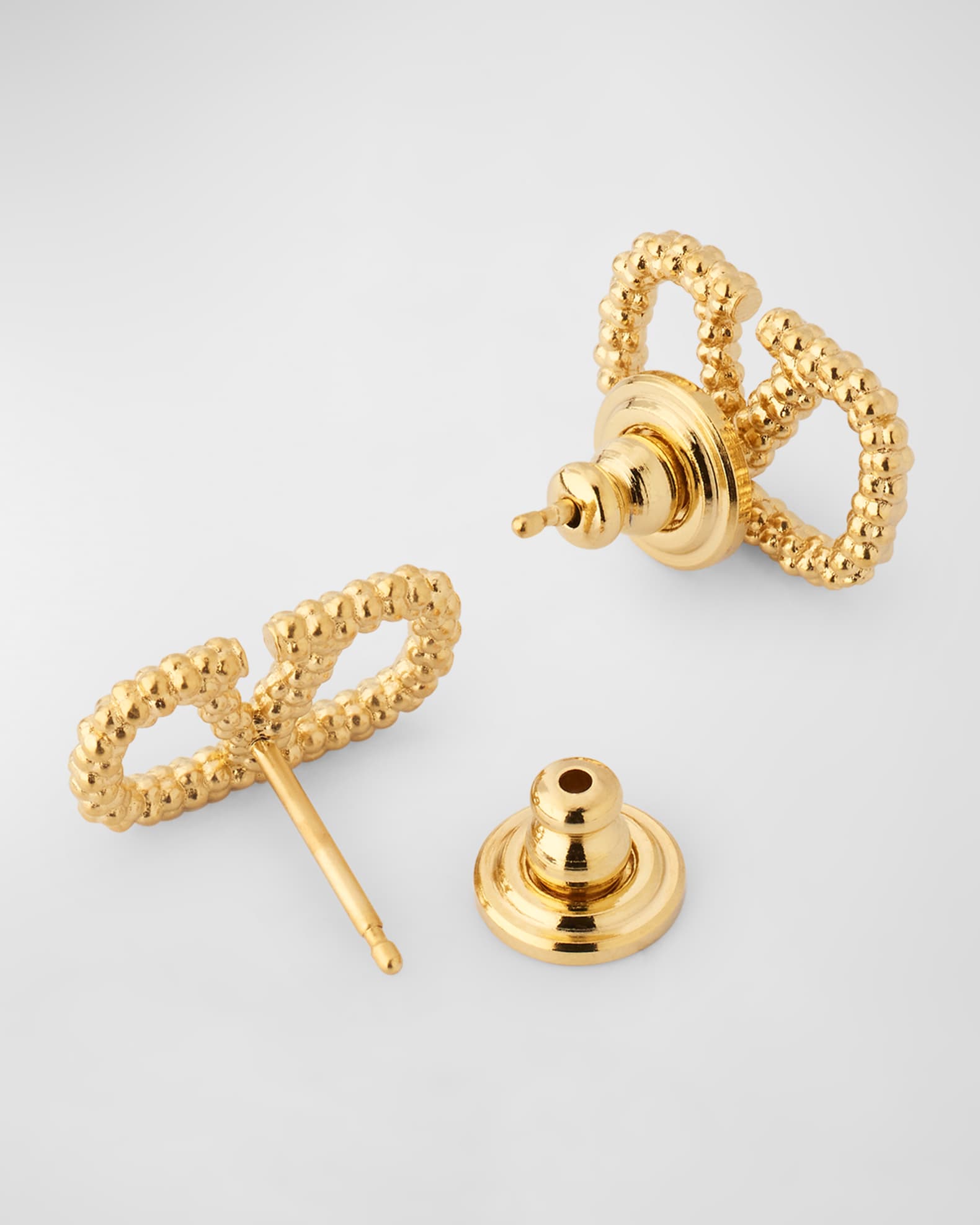 Valentino Garavani V Logo Stud Earrings Neiman Marcus
