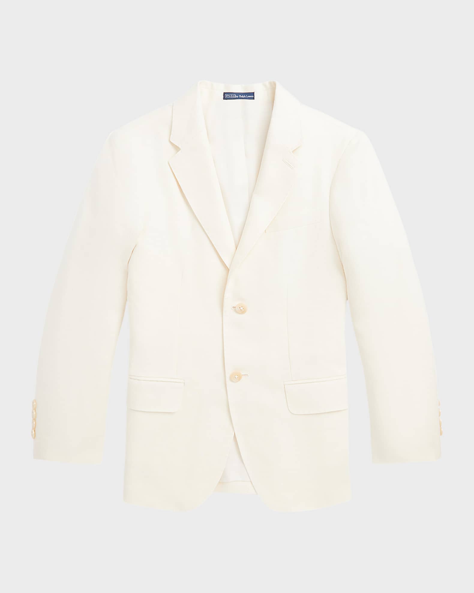 Boy's Solid Linen Tailored Sport Coat 0