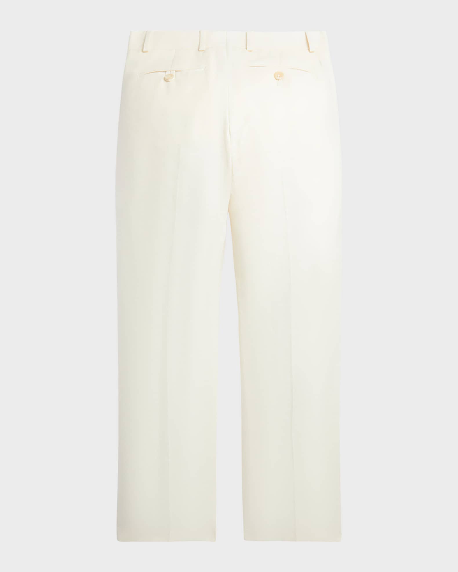 Boy's Solid Linen Tailored Trousers, Size 8-16 1