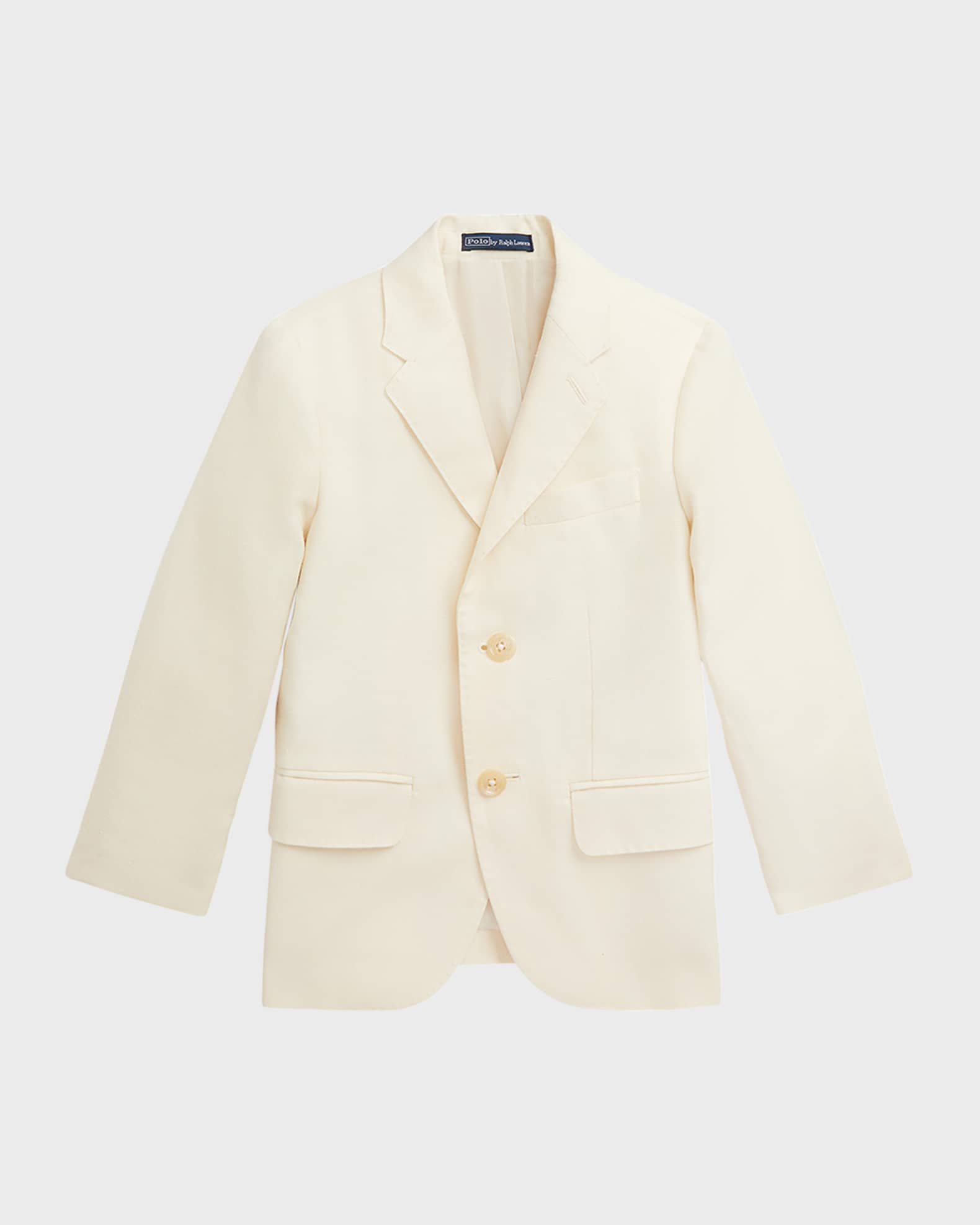 Boy's Solid Linen Tailored Sport Coat 0
