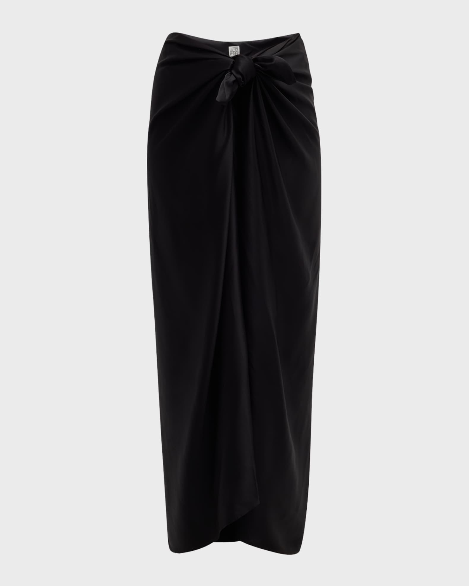 Totême elasticated maxi-skirt - Blue