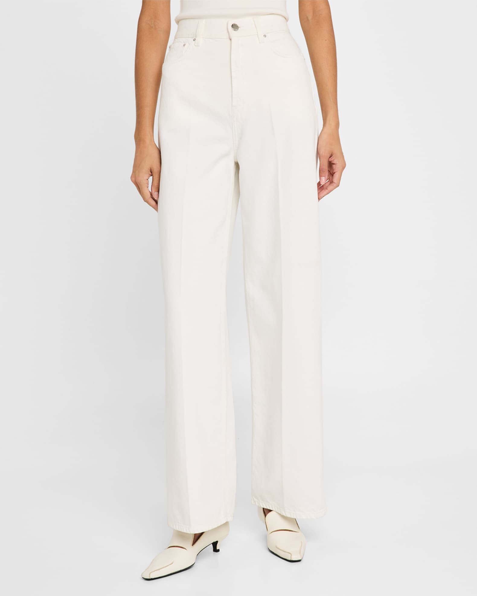 PRESSED CREASE STRAIGHT JEANS main image 0