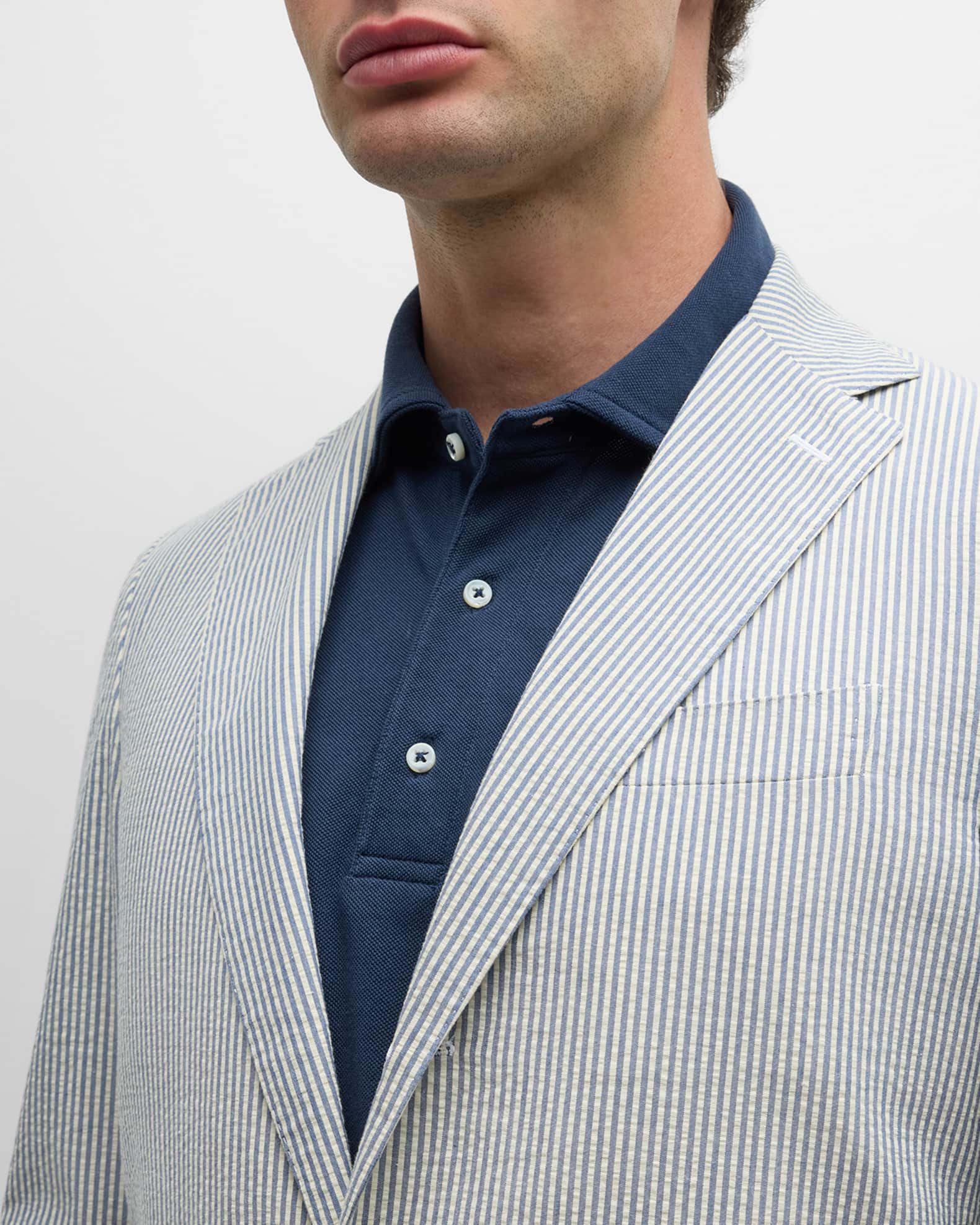 Sid Mashburn Men's Virgil No. 2 Seersucker Sport Jacket | Neiman Marcus
