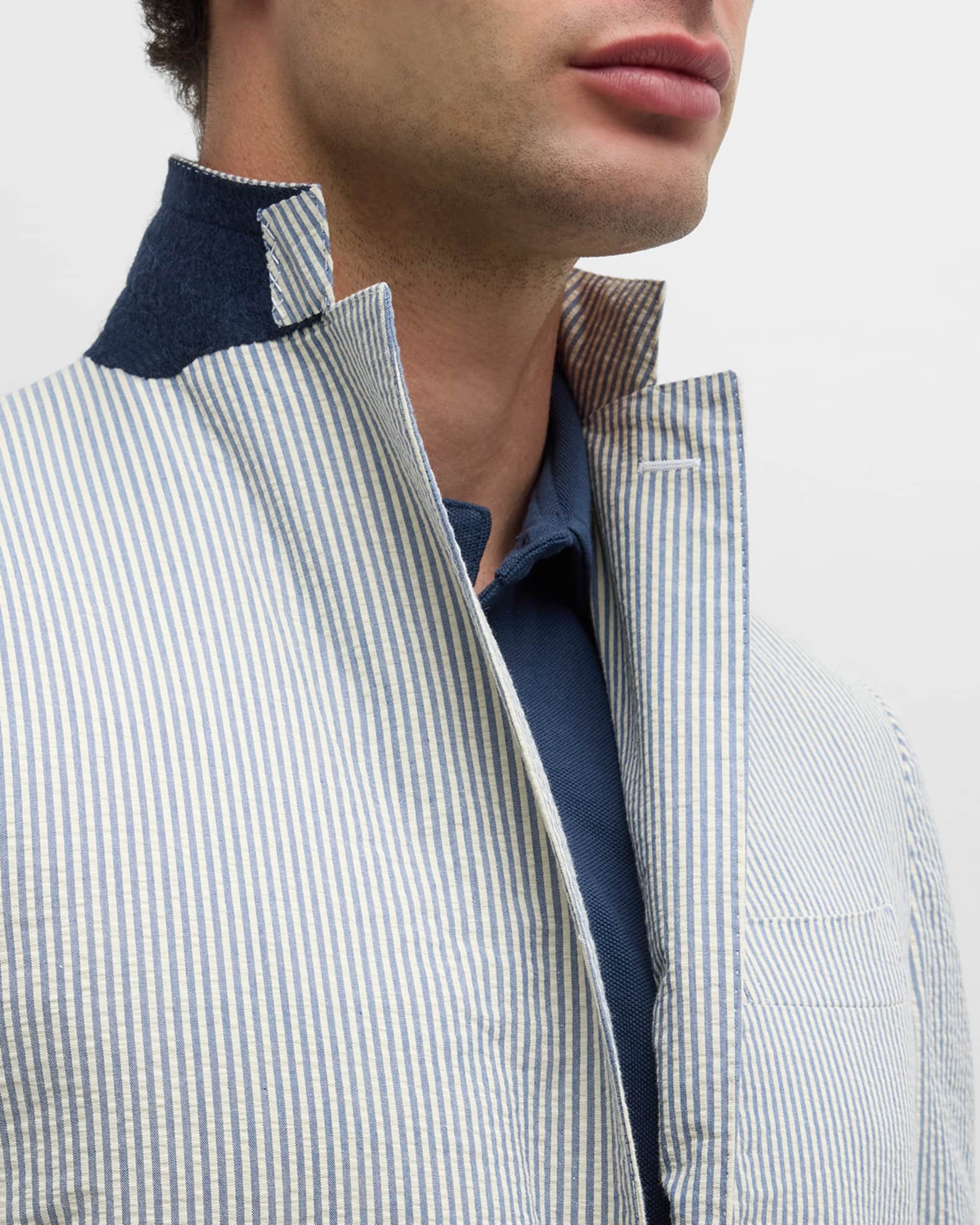 Sid Mashburn Men's Virgil No. 2 Seersucker Sport Jacket | Neiman Marcus
