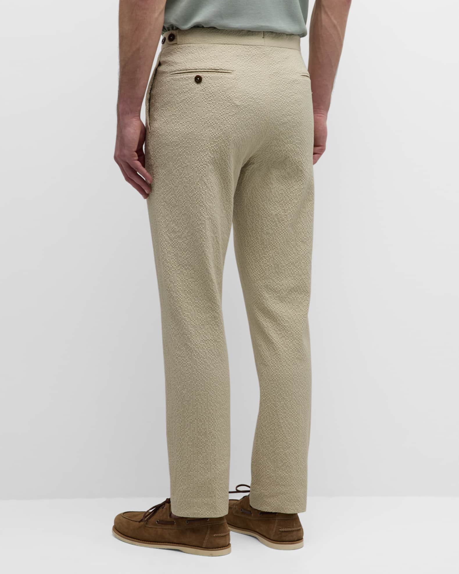 Sid Mashburn Men's Seersucker Side-Tab Sport Trousers Sid Mashburn Men's Seersucker Side-Tab Sport Trousers